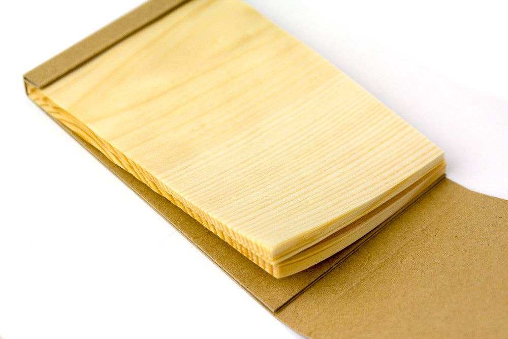 Kizara Wood Sheet Memo Pad - Small - 3" x 4.5"