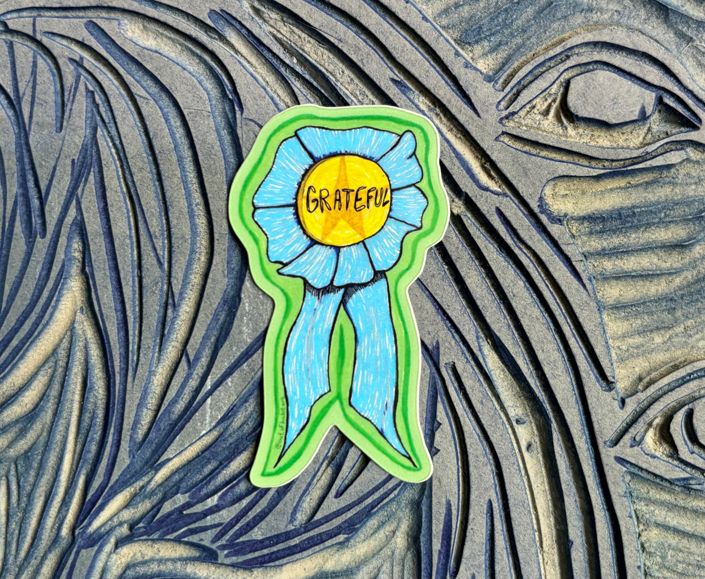 Gratitude Ribbon sticker