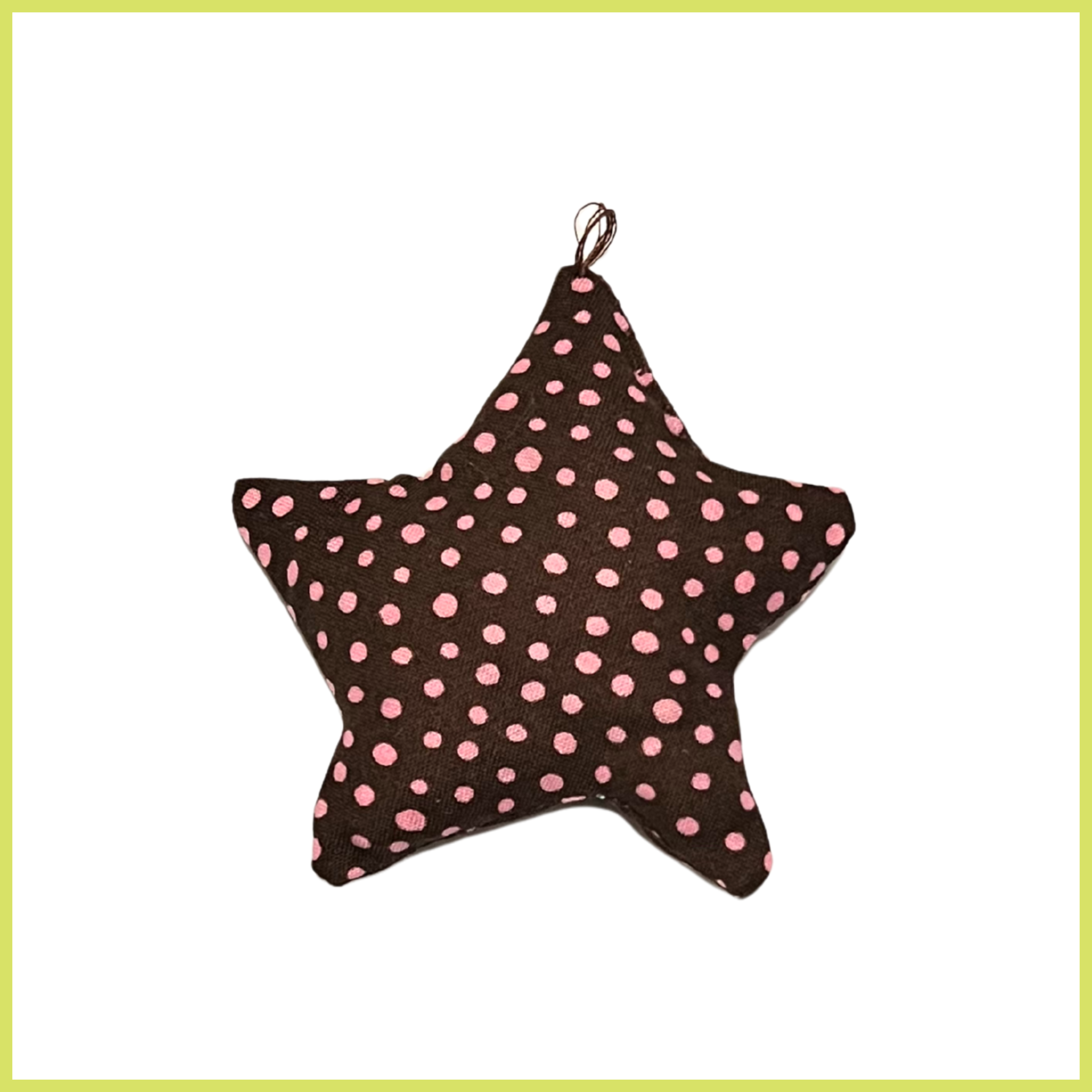 Brown/Pink Polka Dots Bag Charm