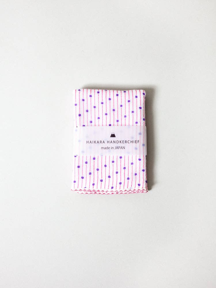 Haikara Little Handkerchief Pattern - Sudare Pink