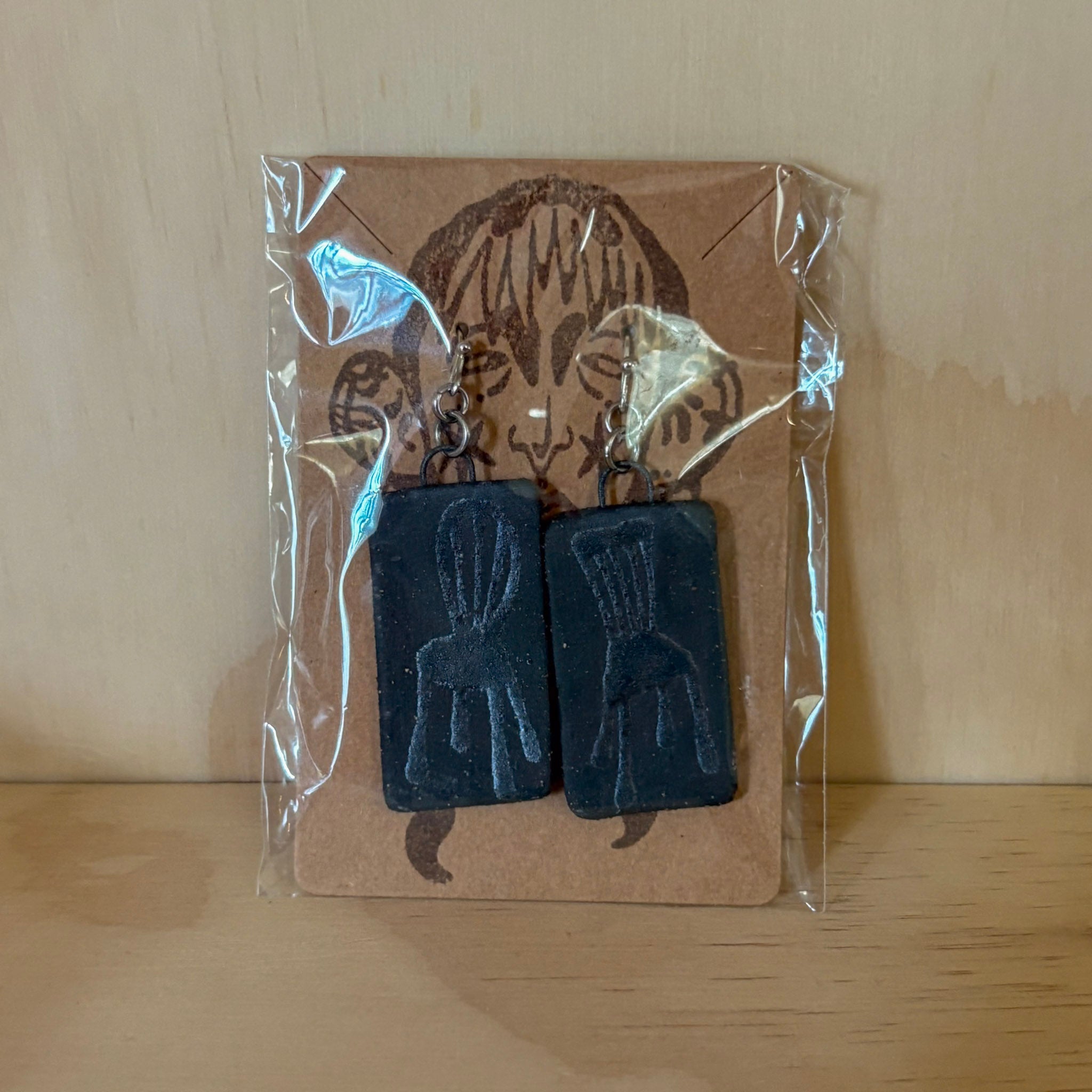 Black Chair Earrings