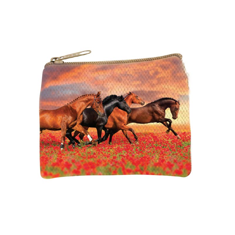 Running Horses Coin Purse