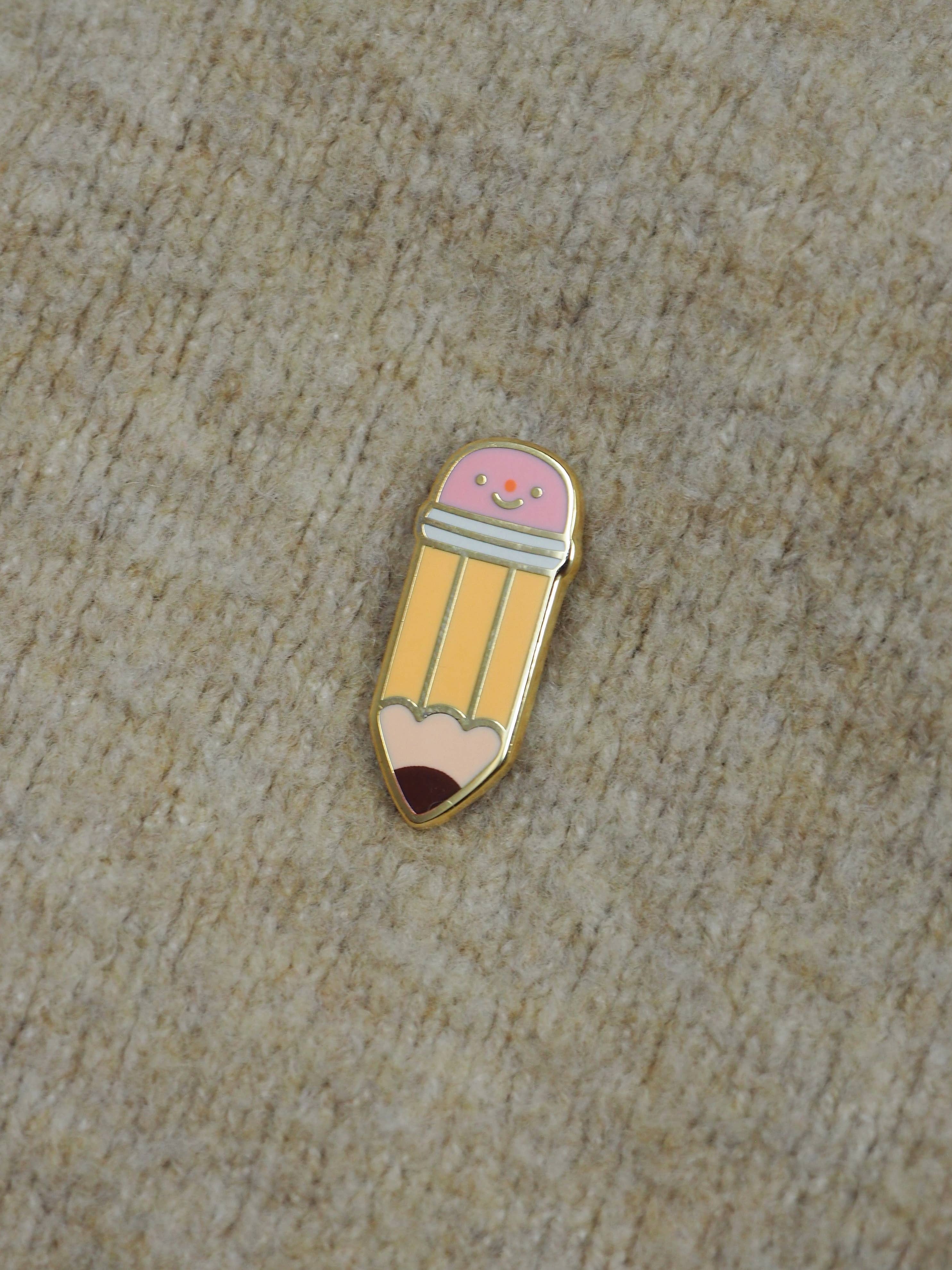 Graphite pencil • enamel pin