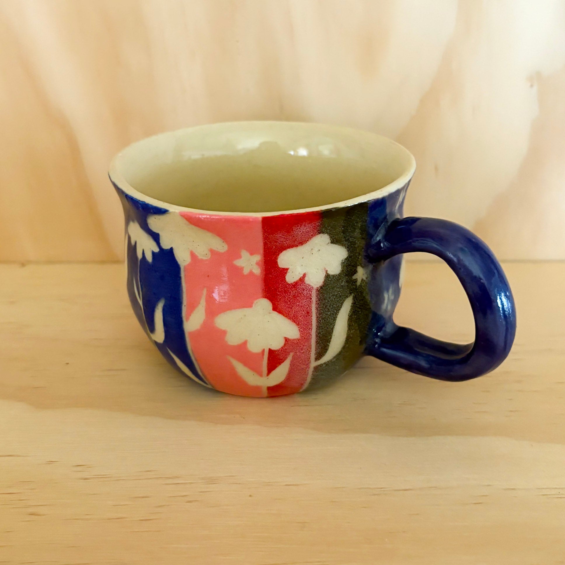 Colorful Flower Dark Mug