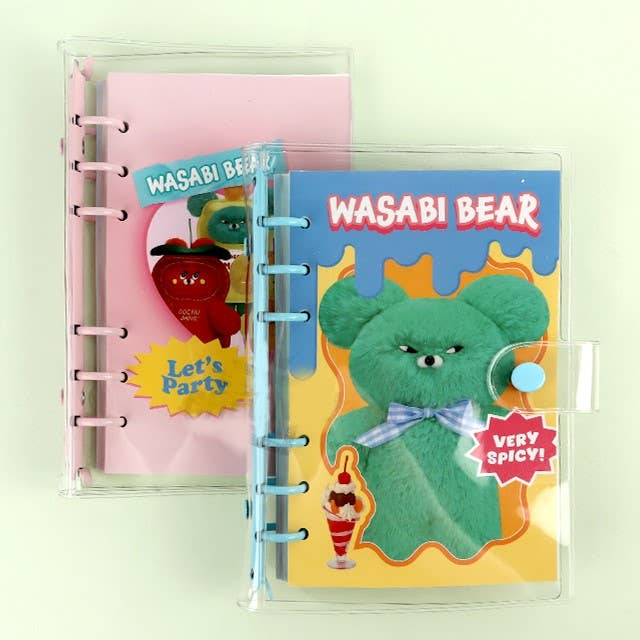 Wasabi Bear 6-Ring Undated Planner Dairy Journal