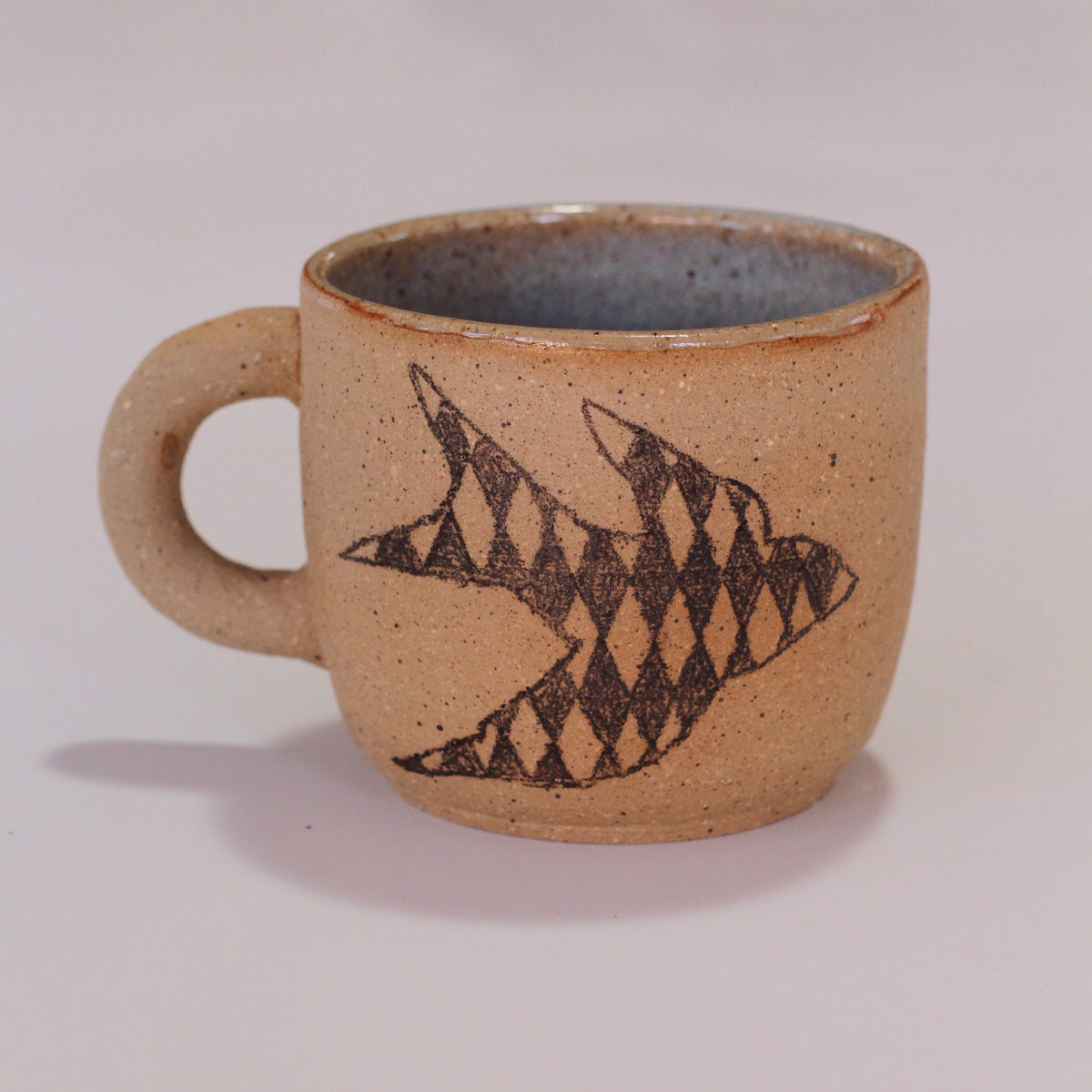 diamond bird mug
