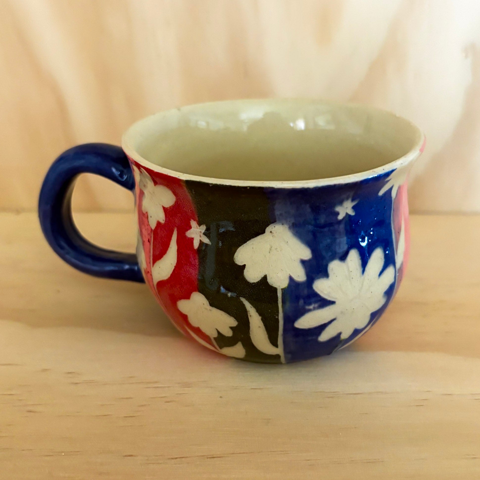 Colorful Flower Dark Mug
