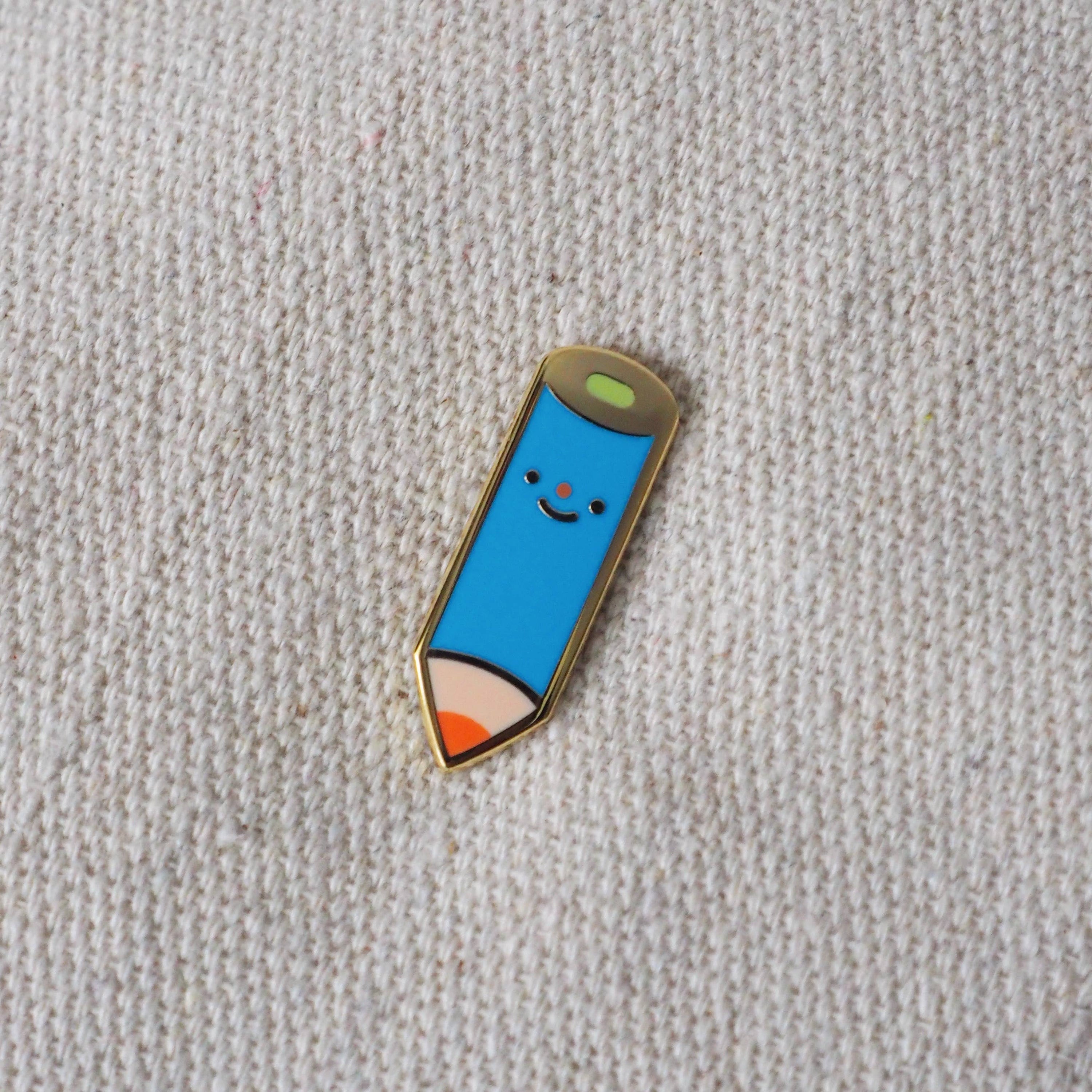 Blue pencil • enamel pin