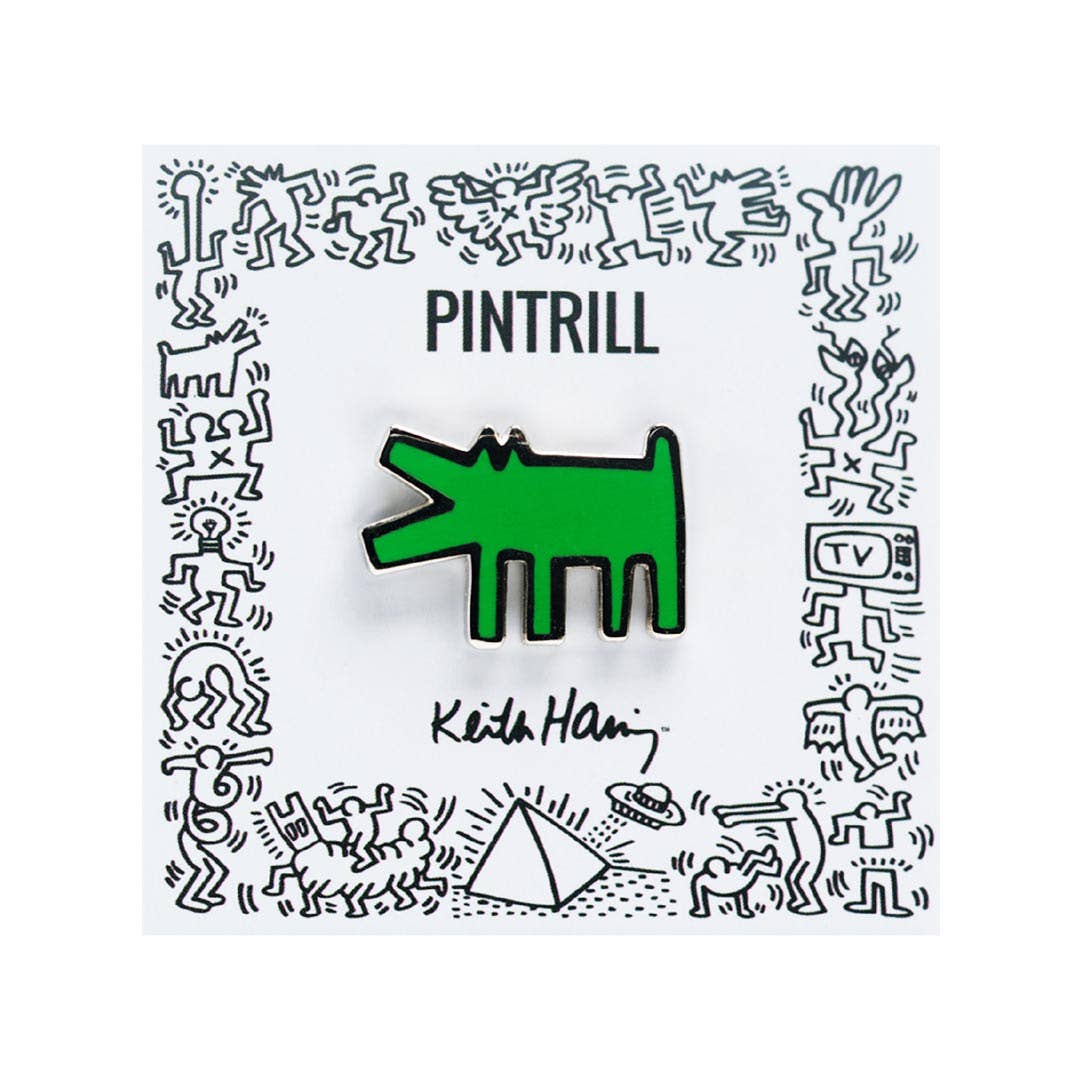 Barking Dog Pin - Green