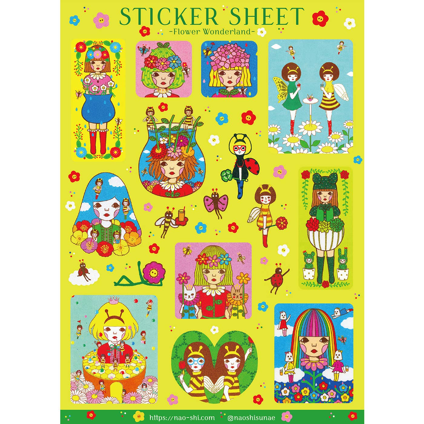 Flower Wonderland Sticker Sheet