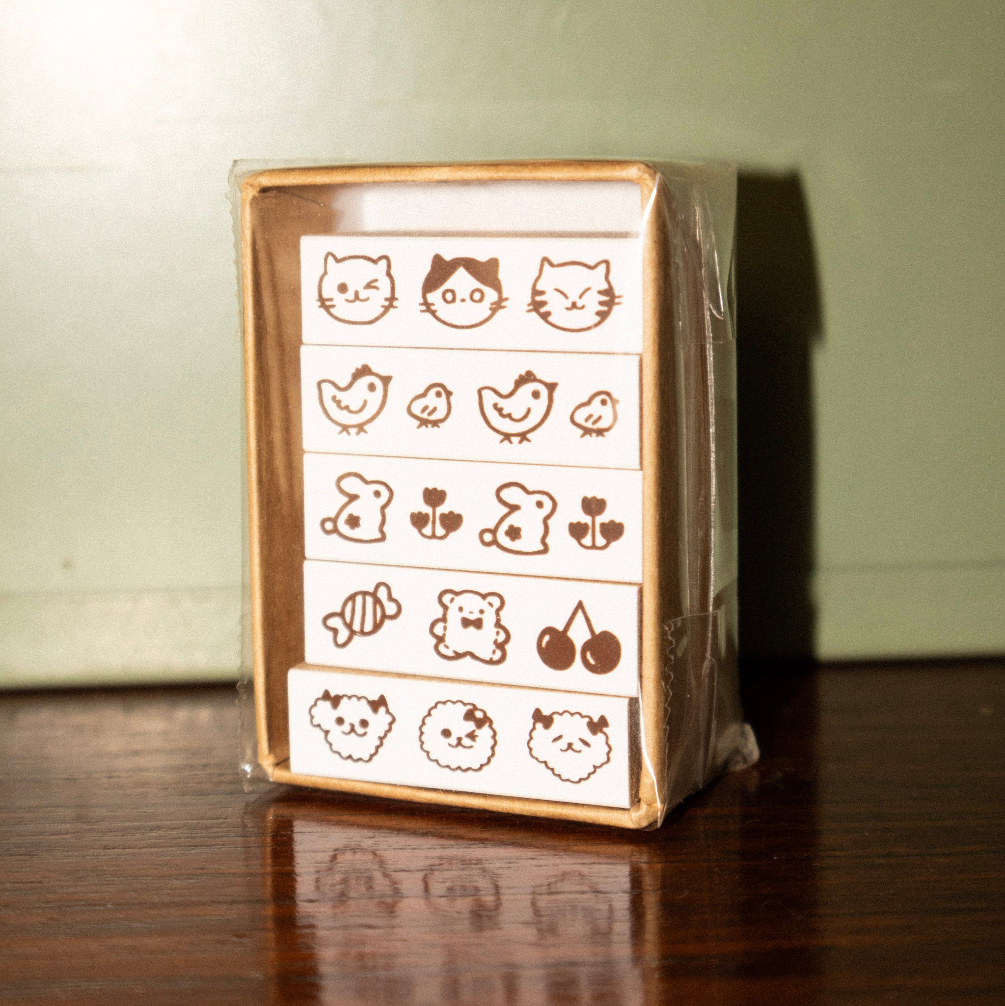 Line Deco Animal Stamp Set