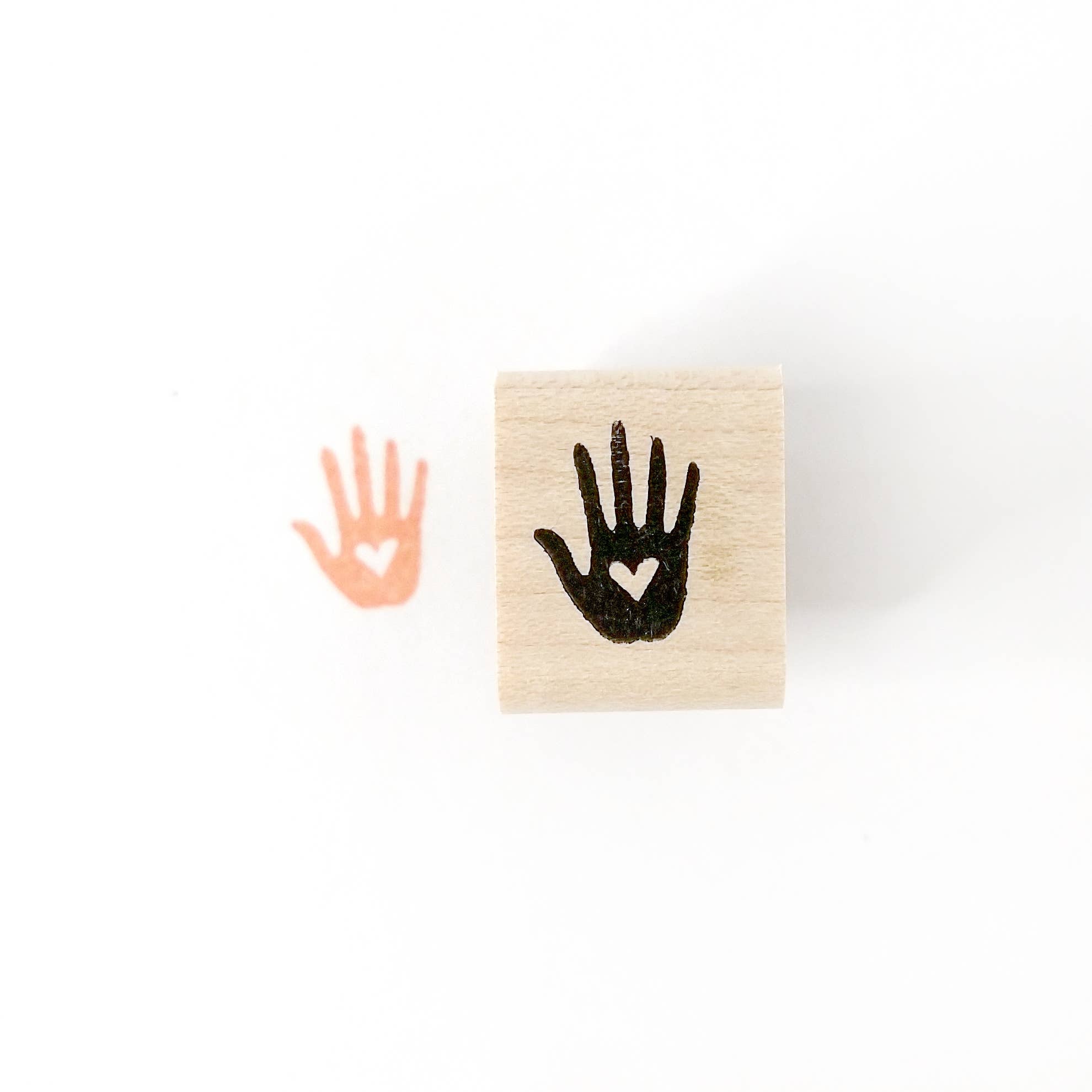 Heart in Hand Mini Stamp