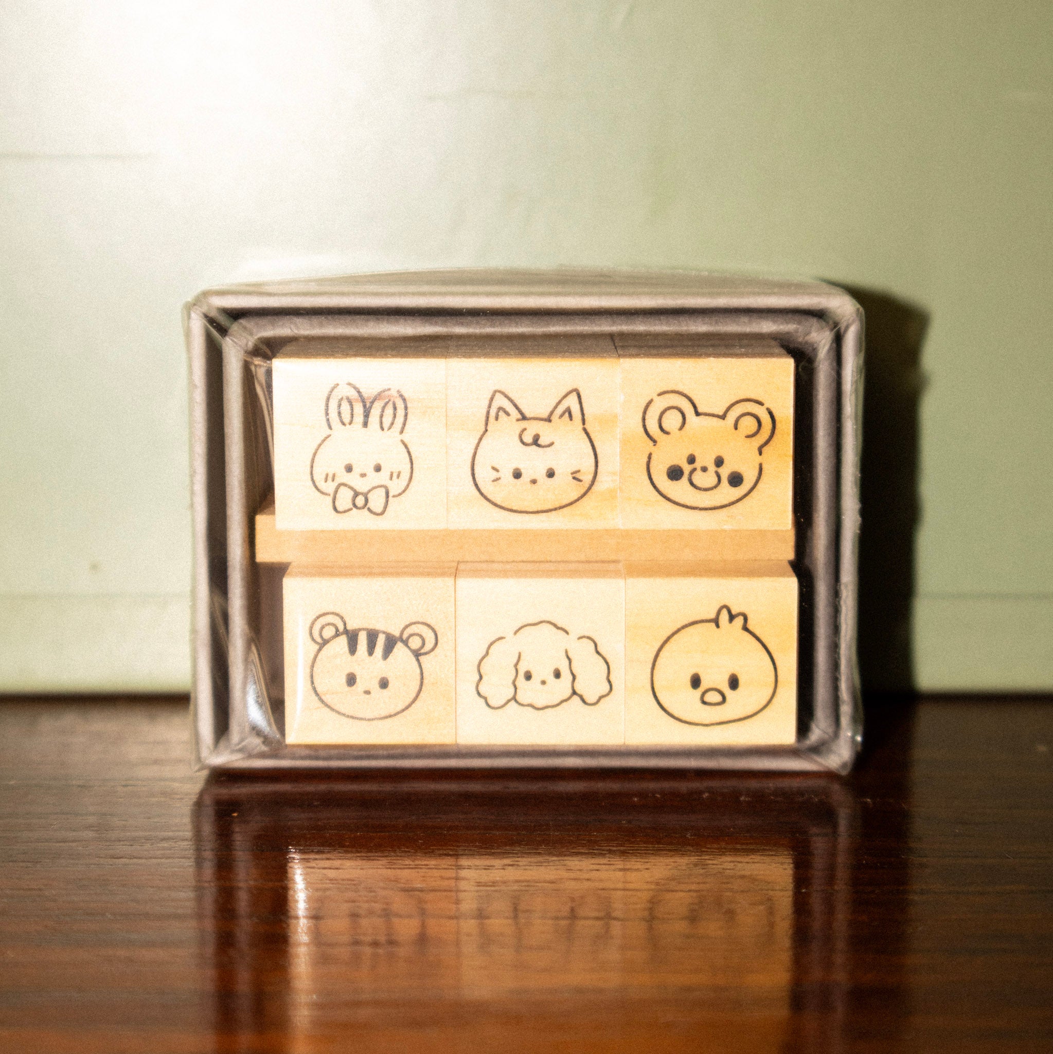 Stamp Mini-stamp Animal 6-pcs set