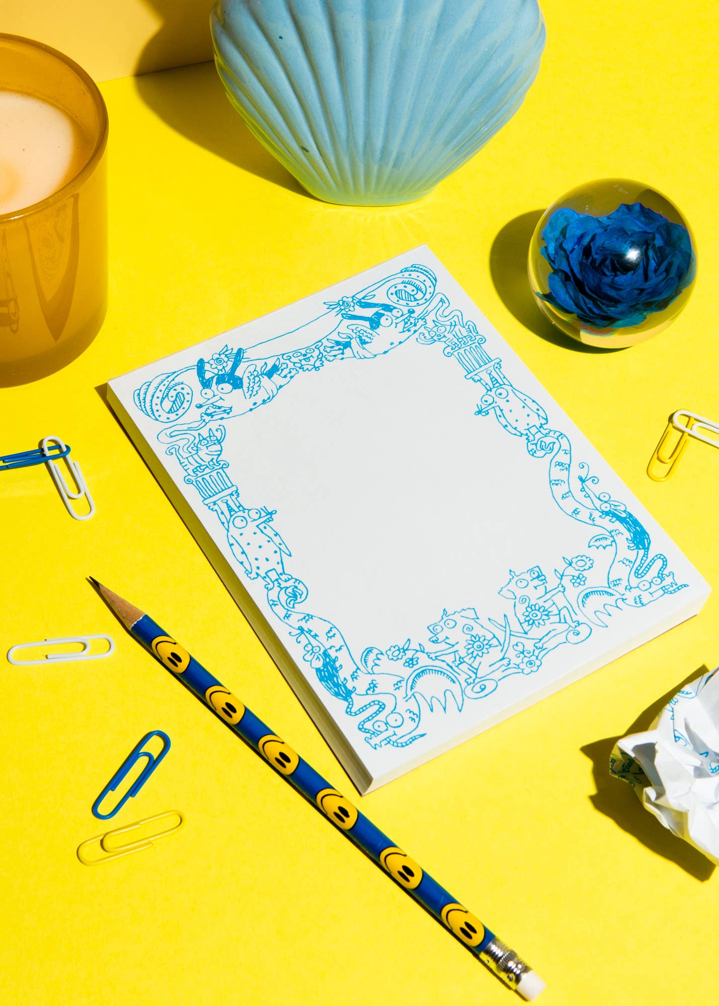 Fancy scratch pad: White