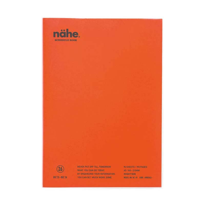 2026 Weekly Planner Nahe A5 Vertical