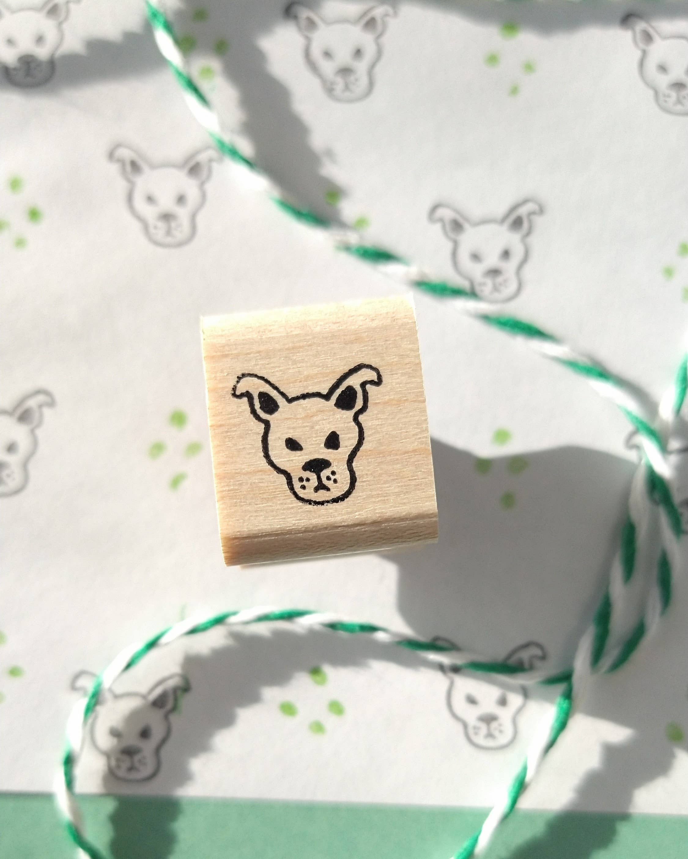 Mini Dog Rubber Stamp