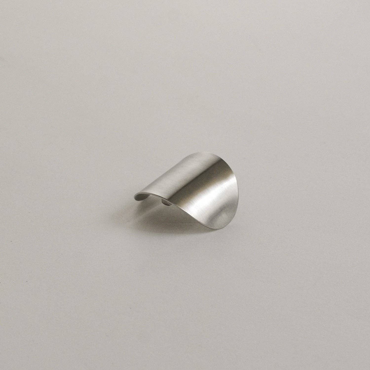 Metal Oval Hair Ponytail Cuff Stick | Silver