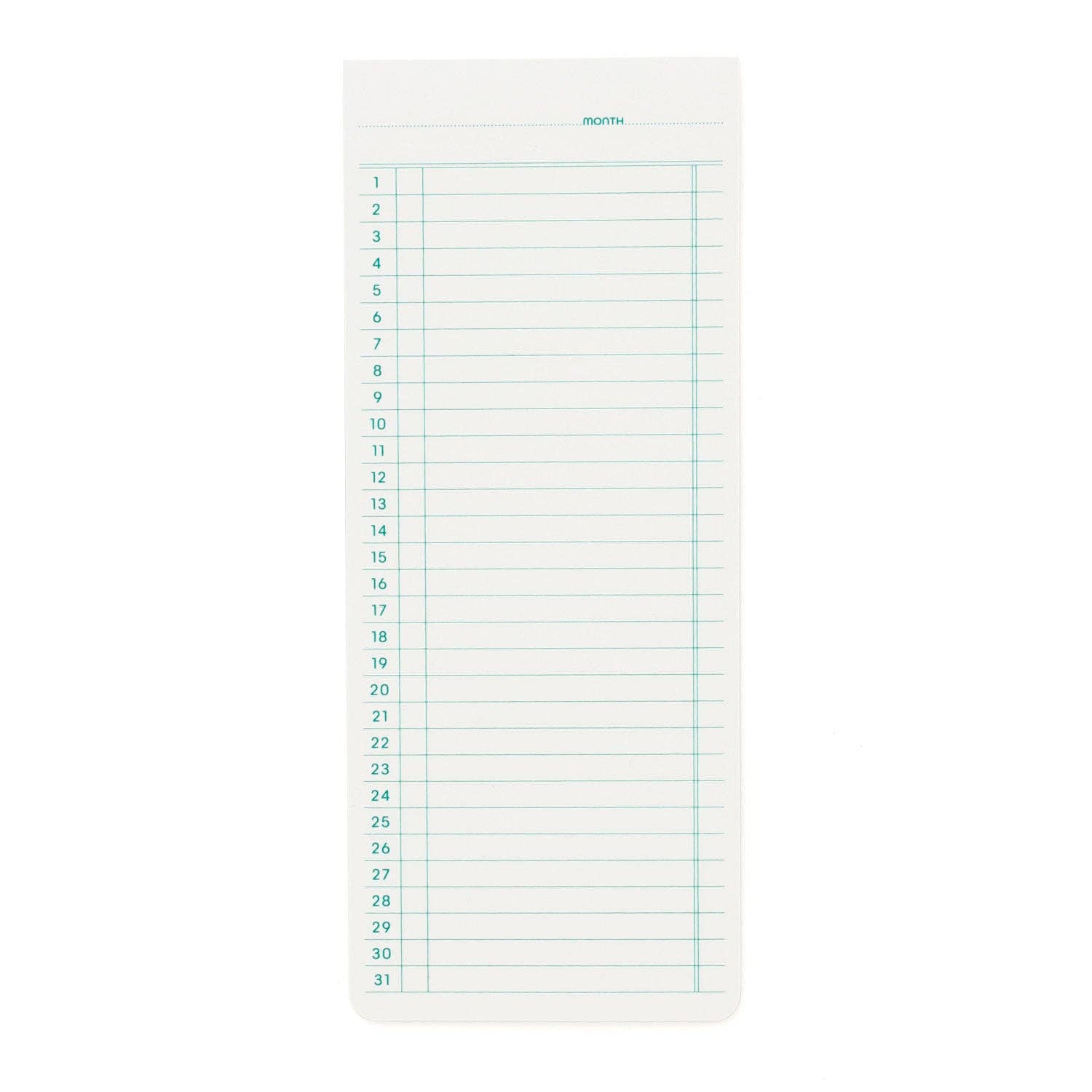 Sticky Memo Pad/ Monthly