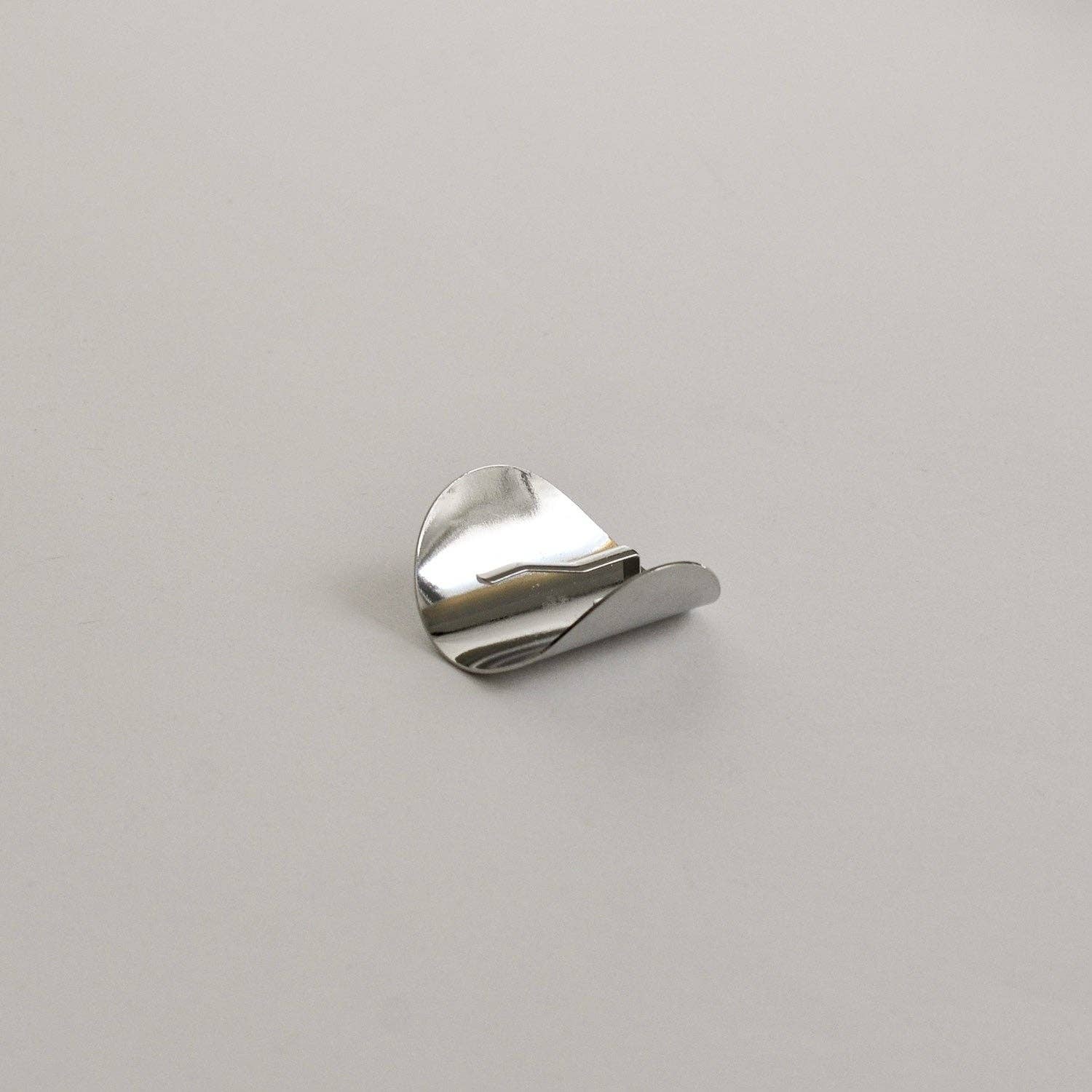 Metal Oval Hair Ponytail Cuff Stick | Silver