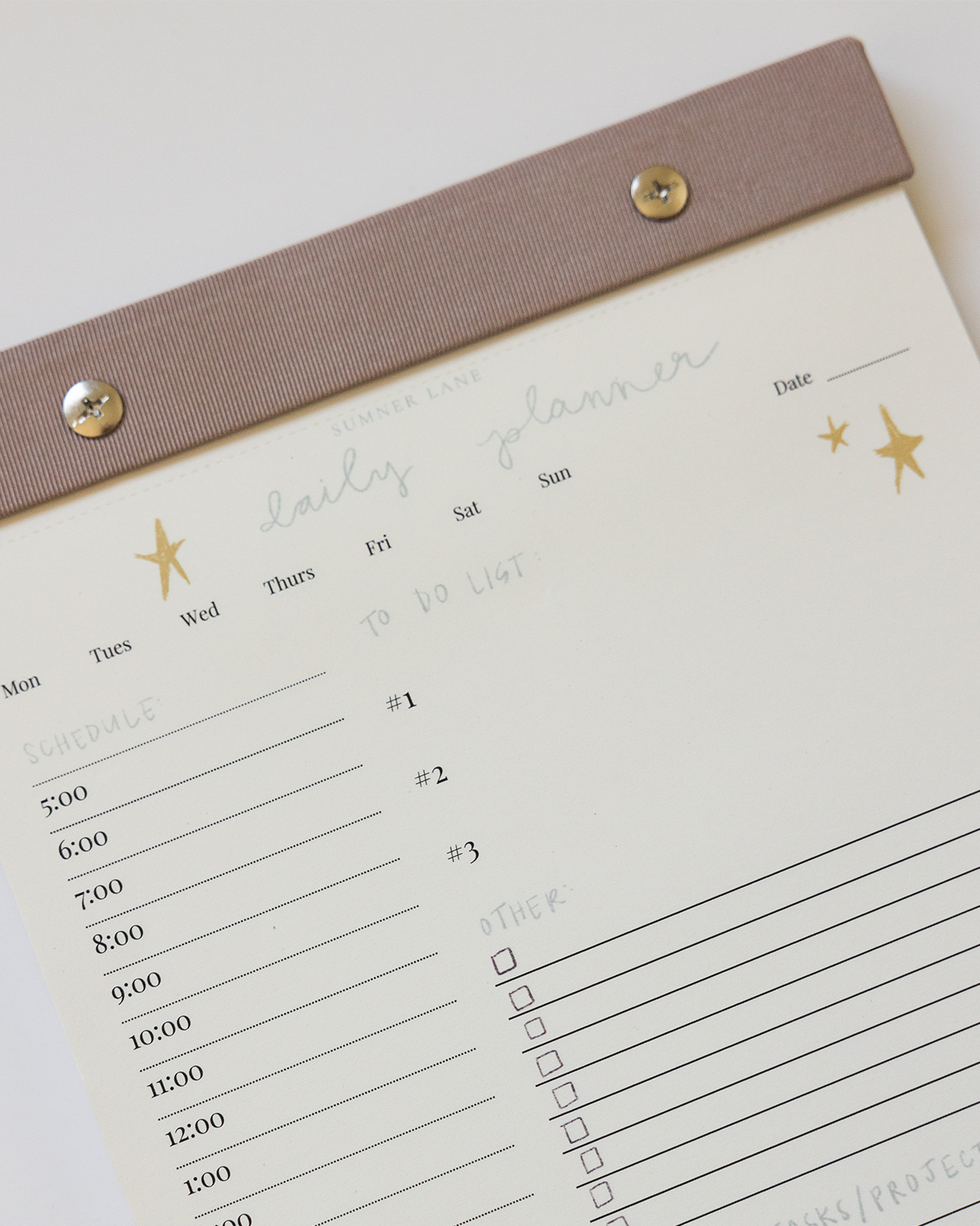 Daily Planner Notepad (Blush Pink)