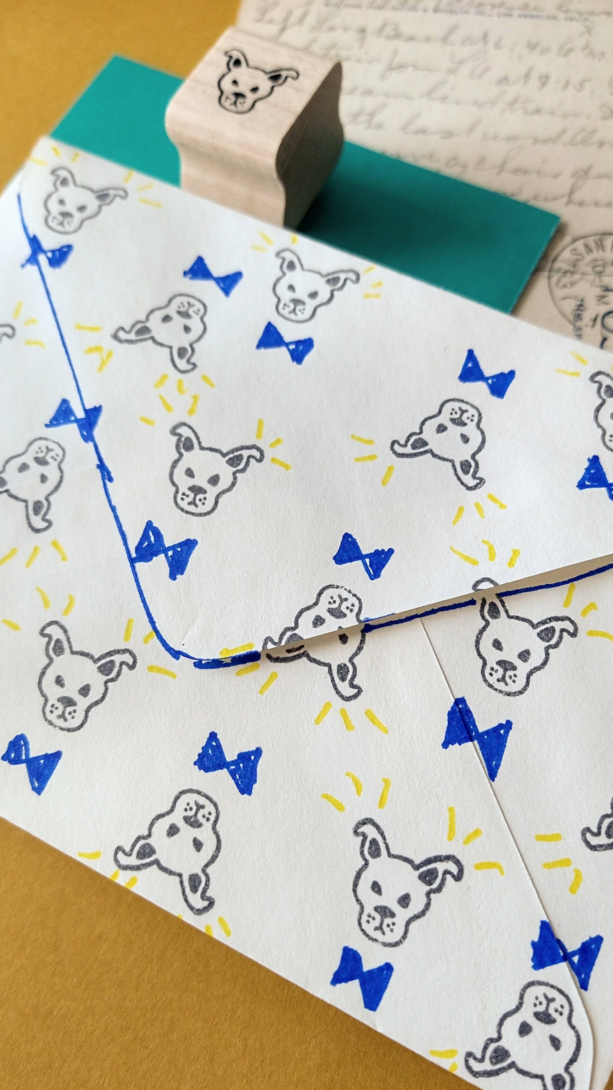 Mini Dog Rubber Stamp