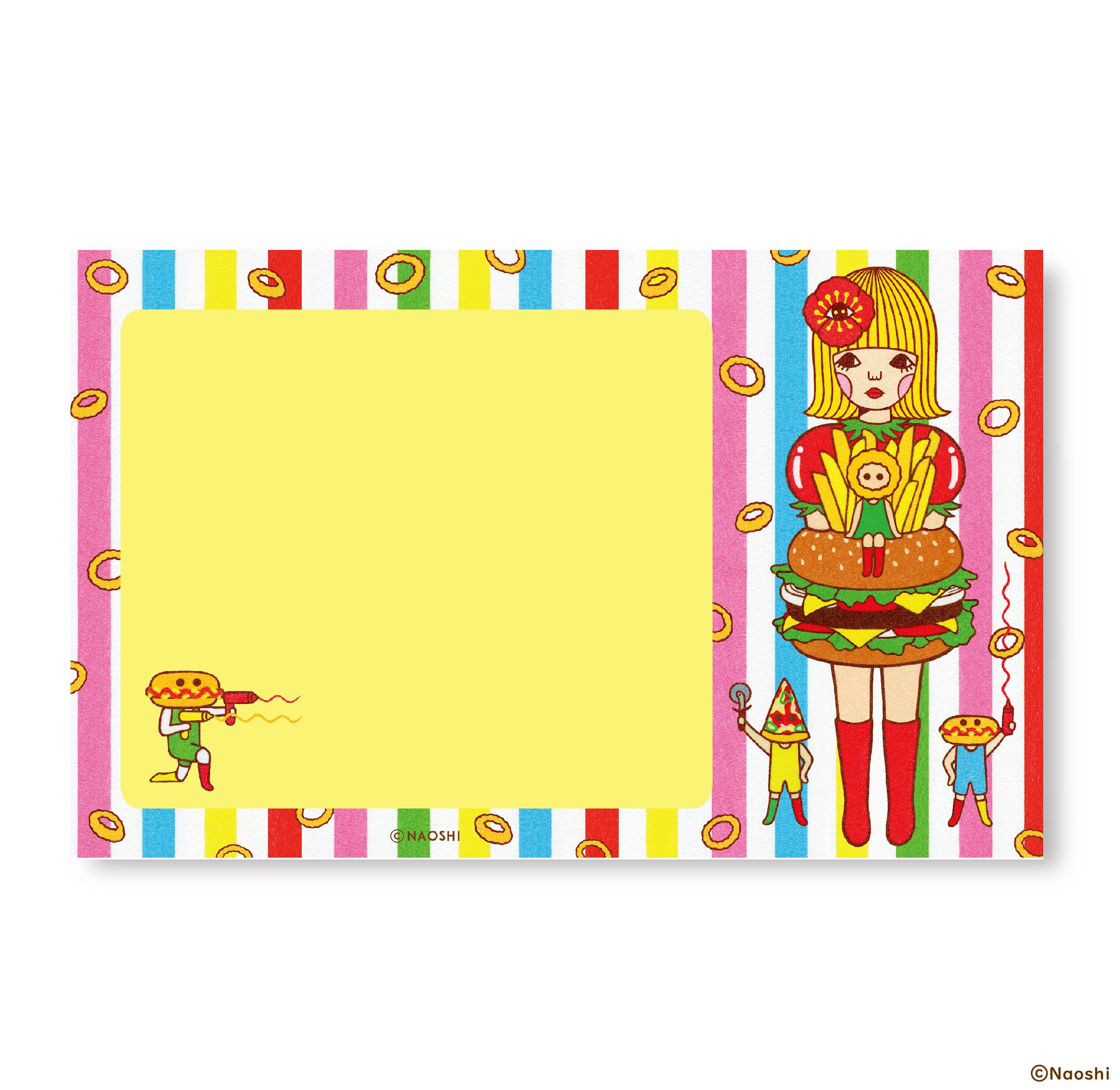 Hamburger Girl Notepad