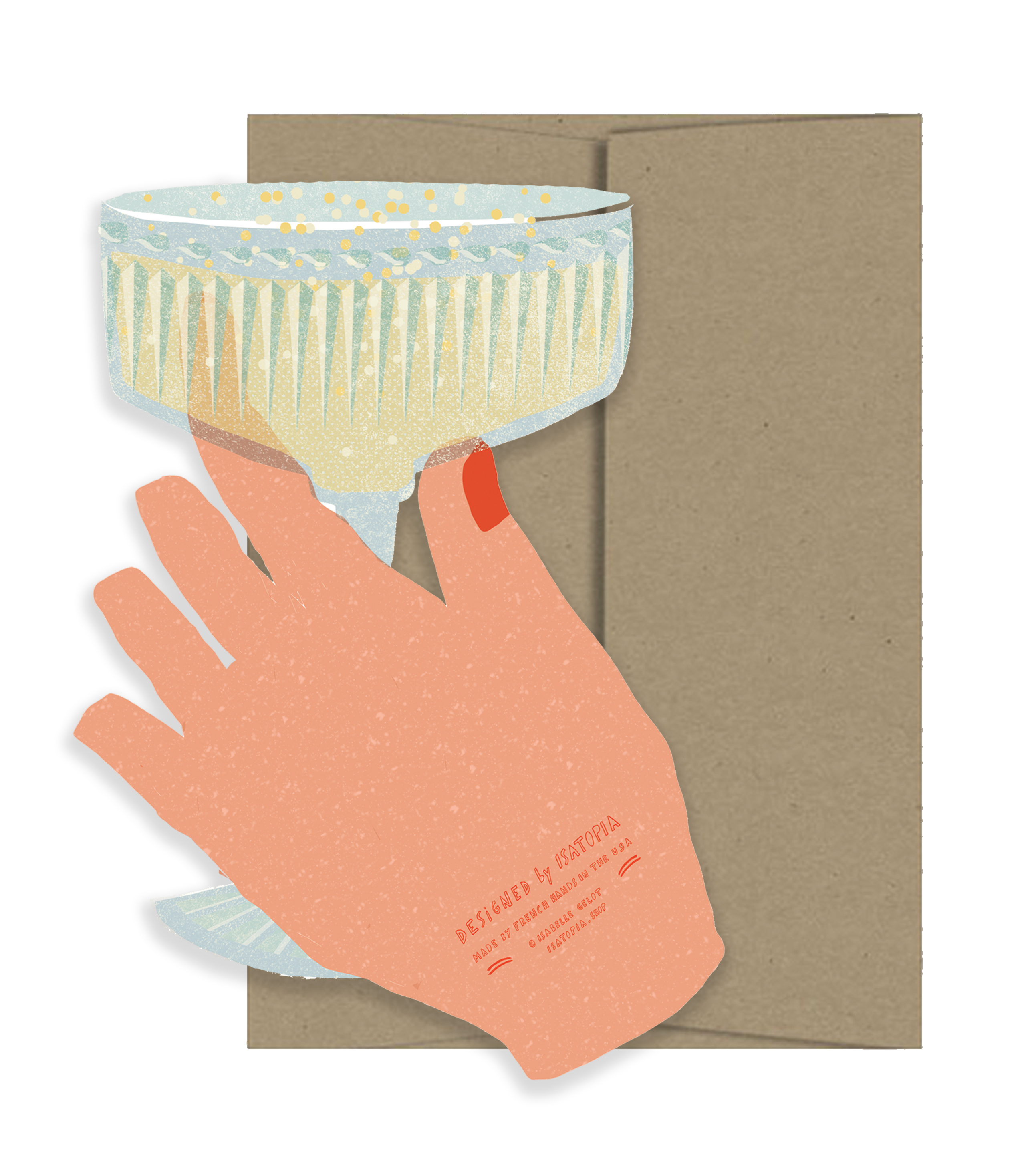 Coupe Chin-Chin - Die Cut Card