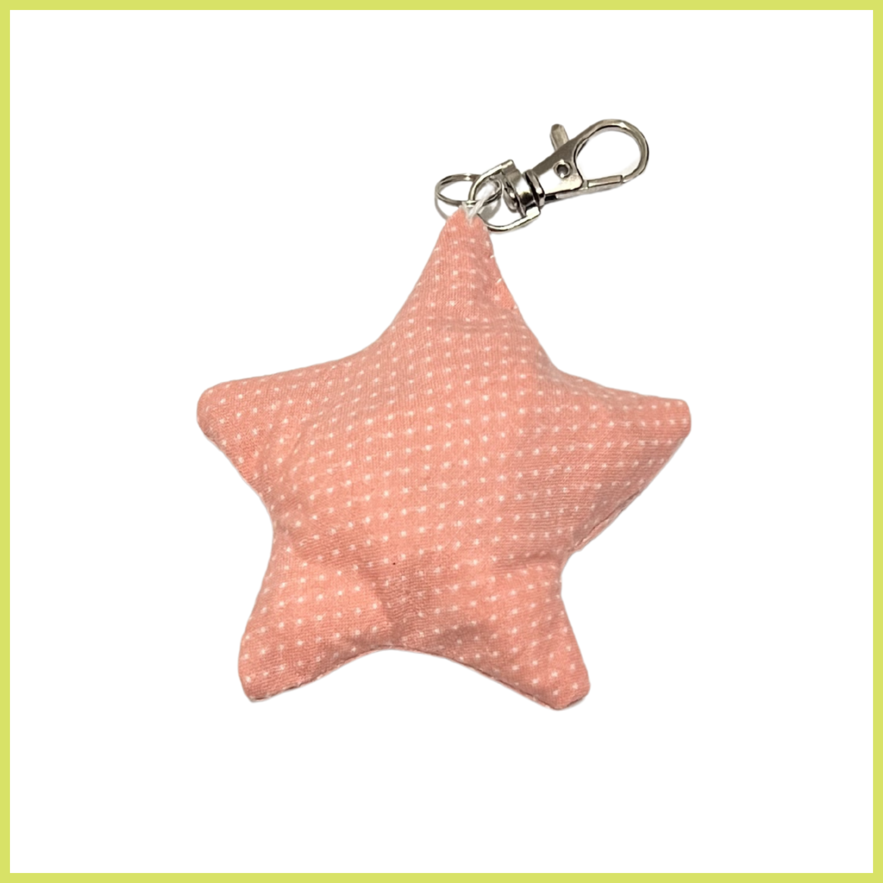 Pink/White Polka Dot Bag Charm