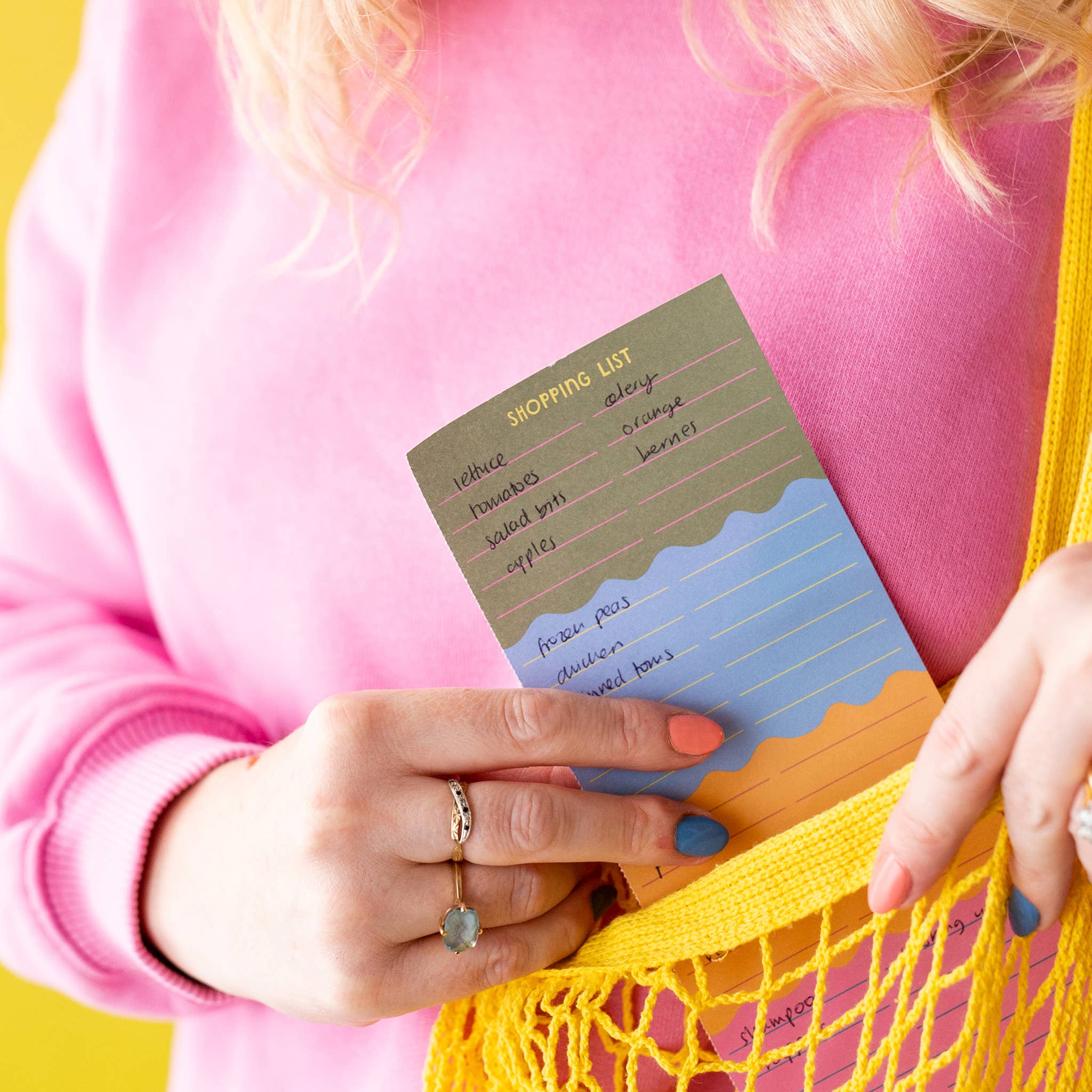 Weekly Food Planner with Tear-Off Shopping List