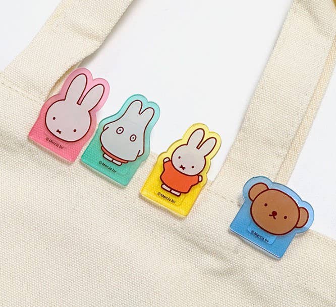 Miffy illust Memo Note Pad with Characters Clip SET