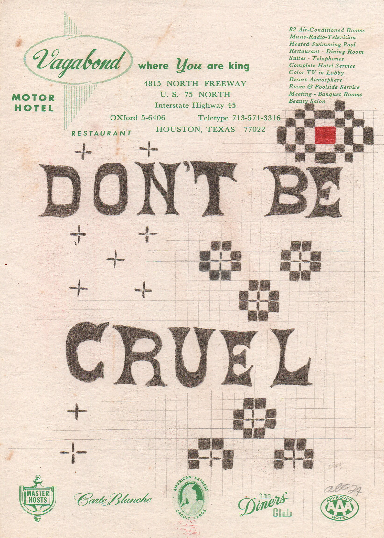 Don't Be Cruel - Art Print