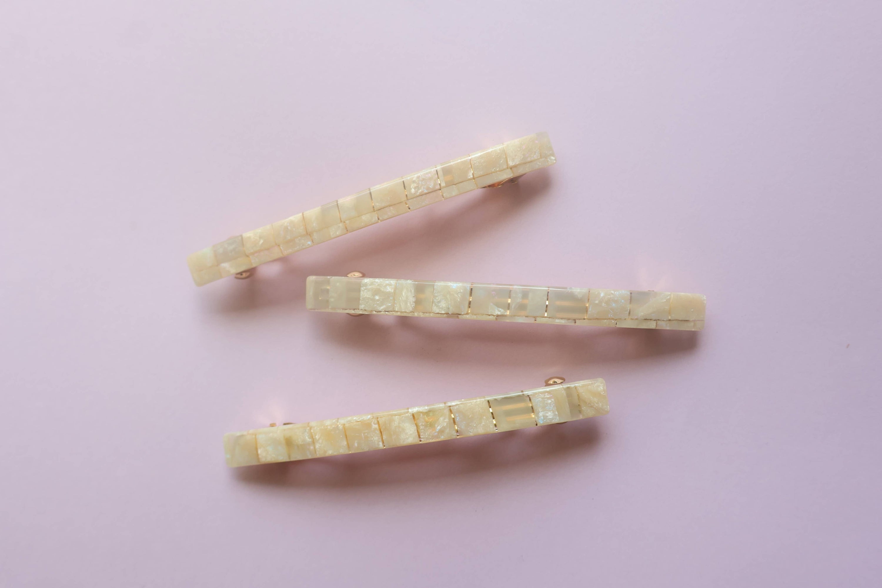 Extra Long Barrette - Shell