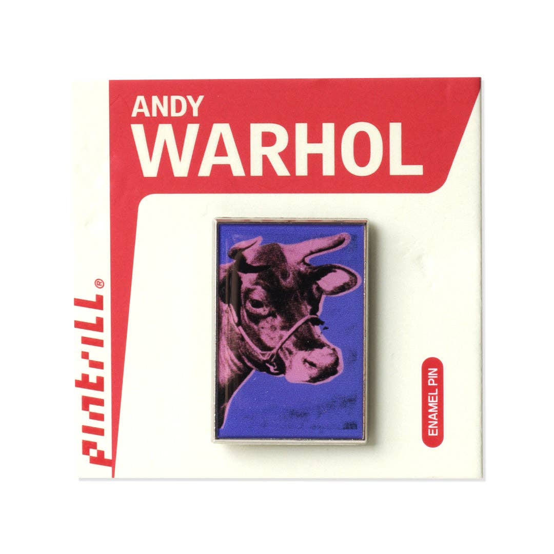 Warhol Cows Pink/Purple Pin