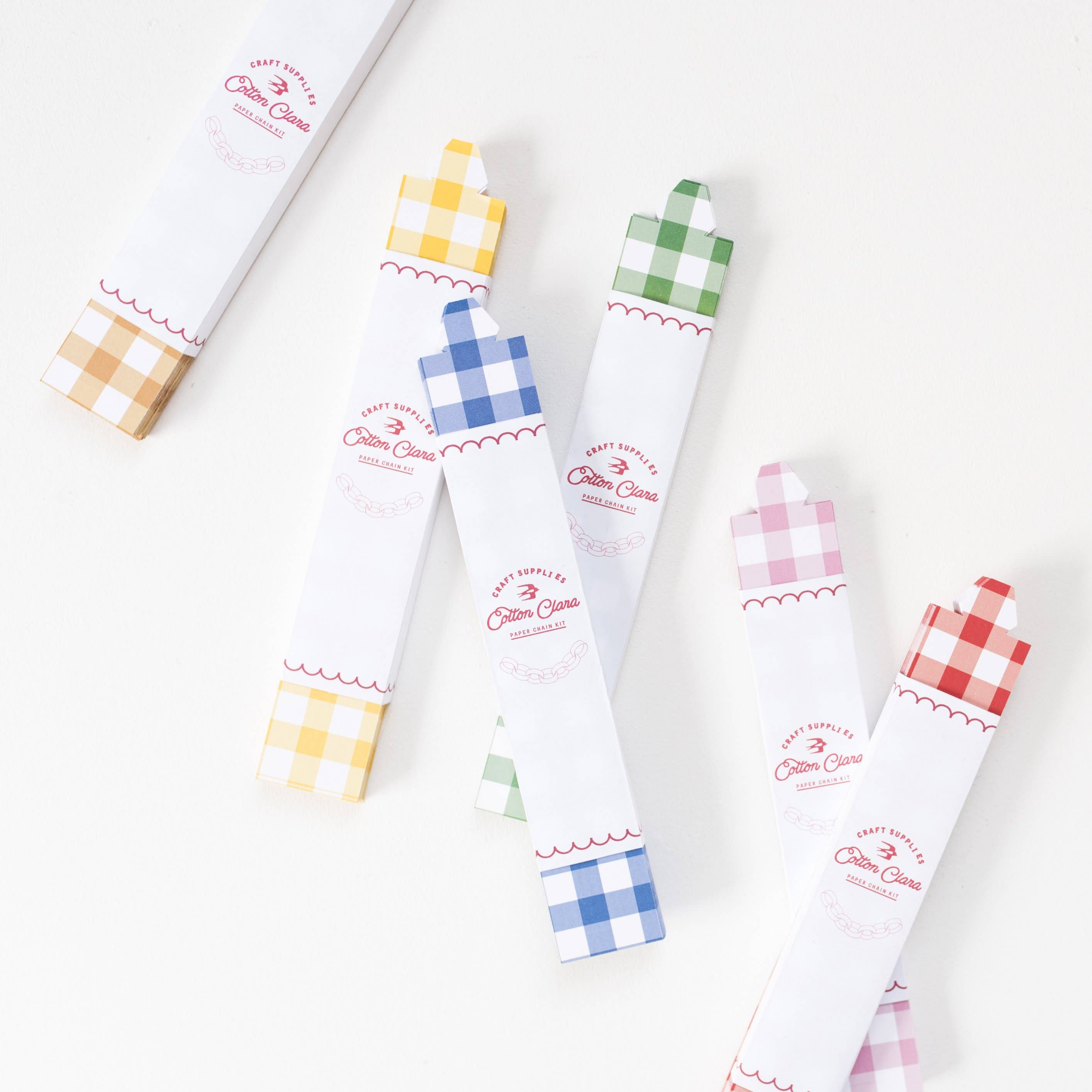 Gingham Paper Chain Kit