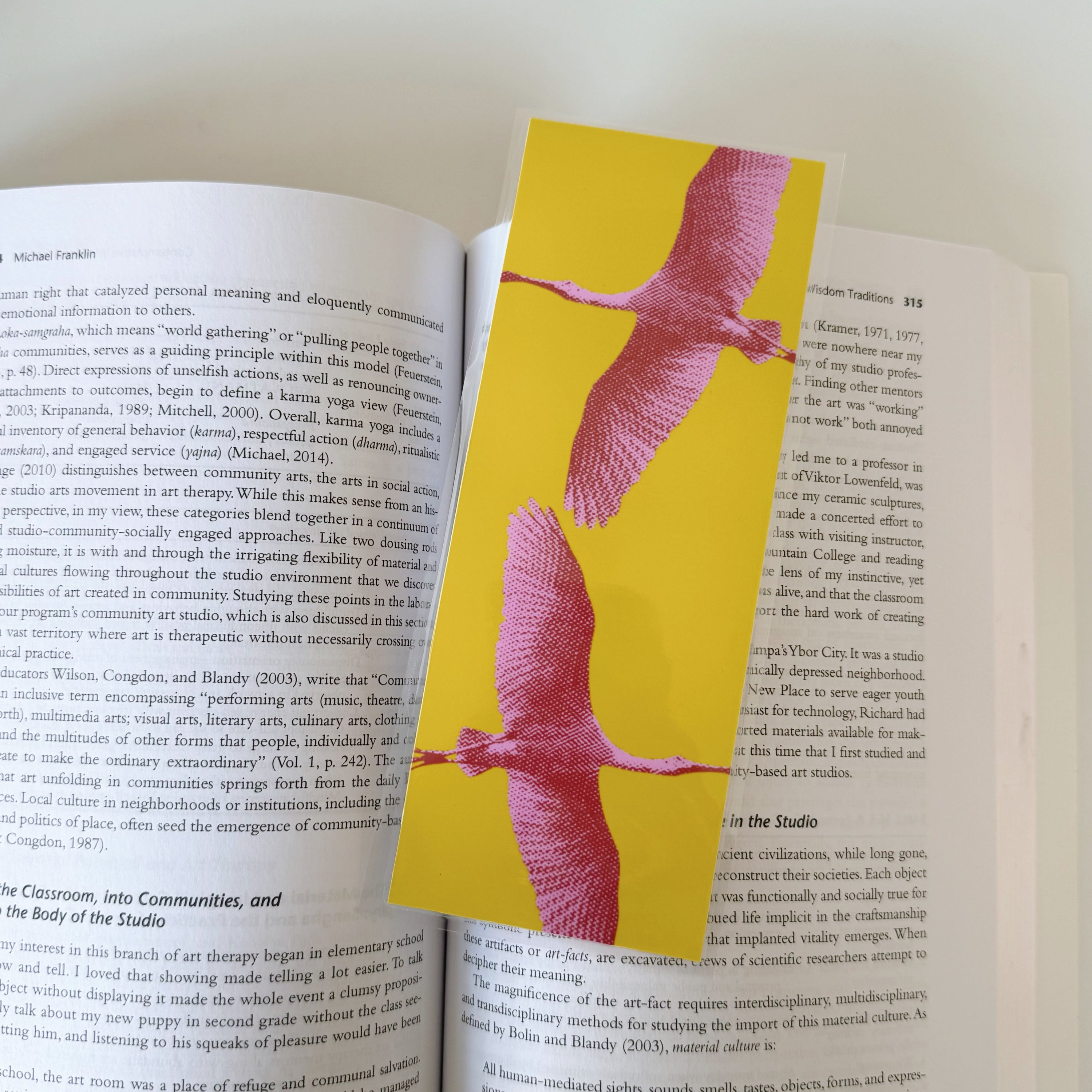 spoonbill bookmark