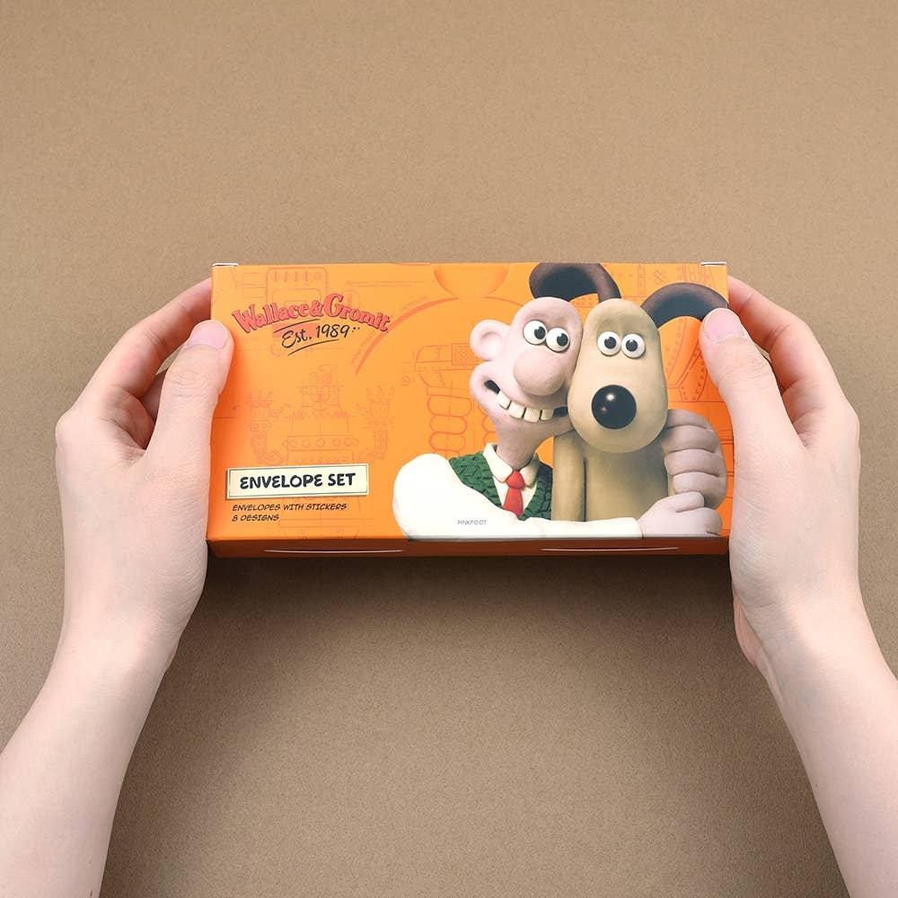 Wallace & Gromit Envelopes and Stickers set