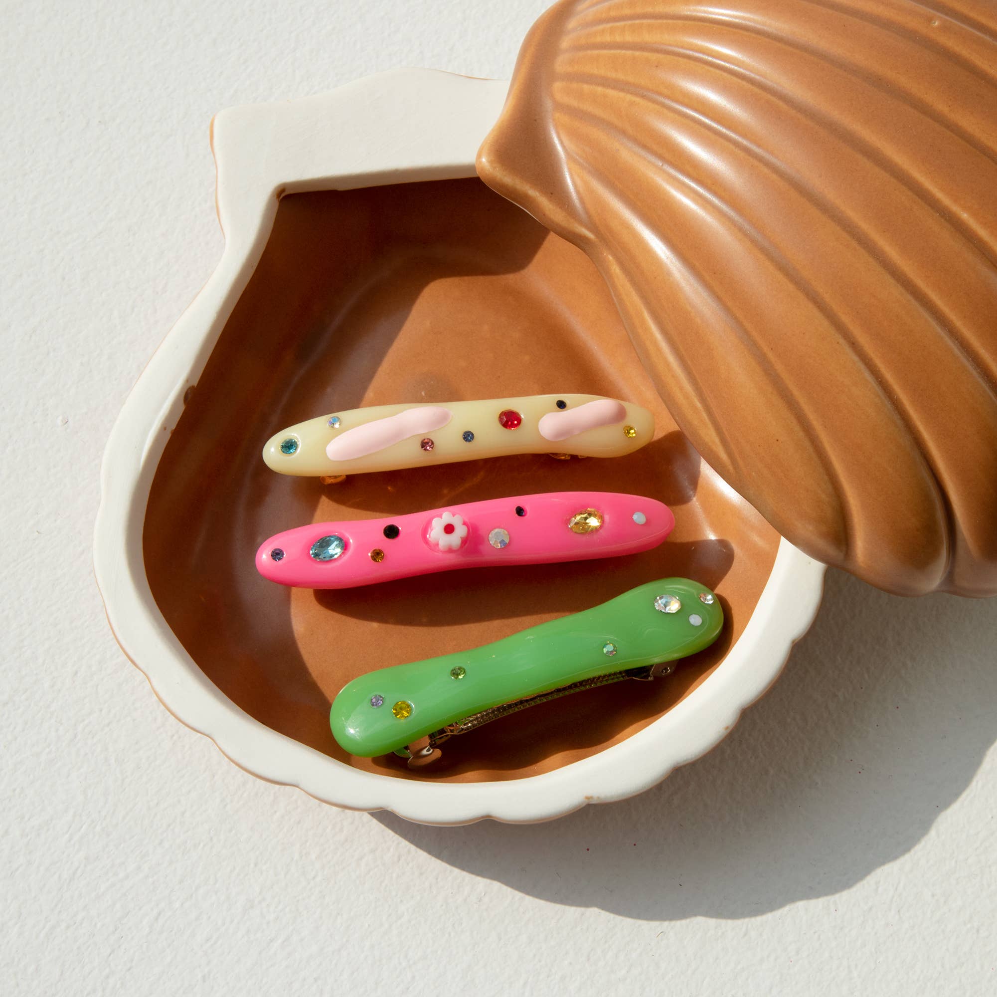 PACK OF 3 MULTICOLOR CLIPS HF
