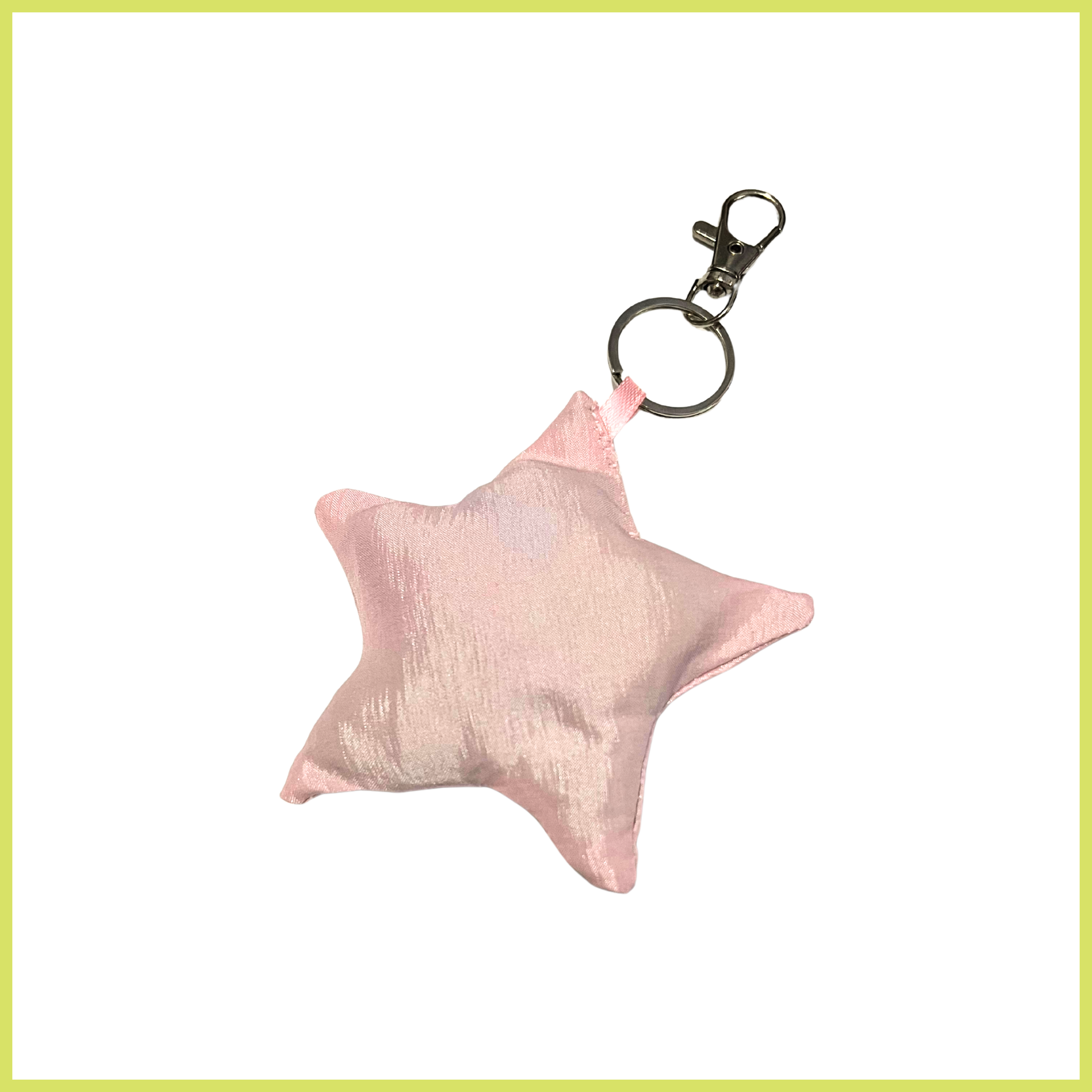 Iridescent Light Pink Bag Charm
