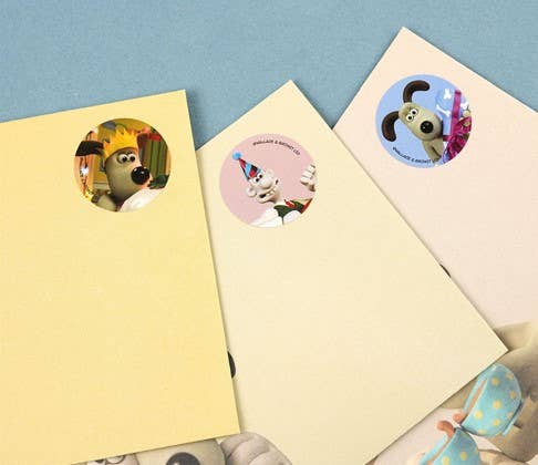 Wallace & Gromit Envelopes and Stickers set
