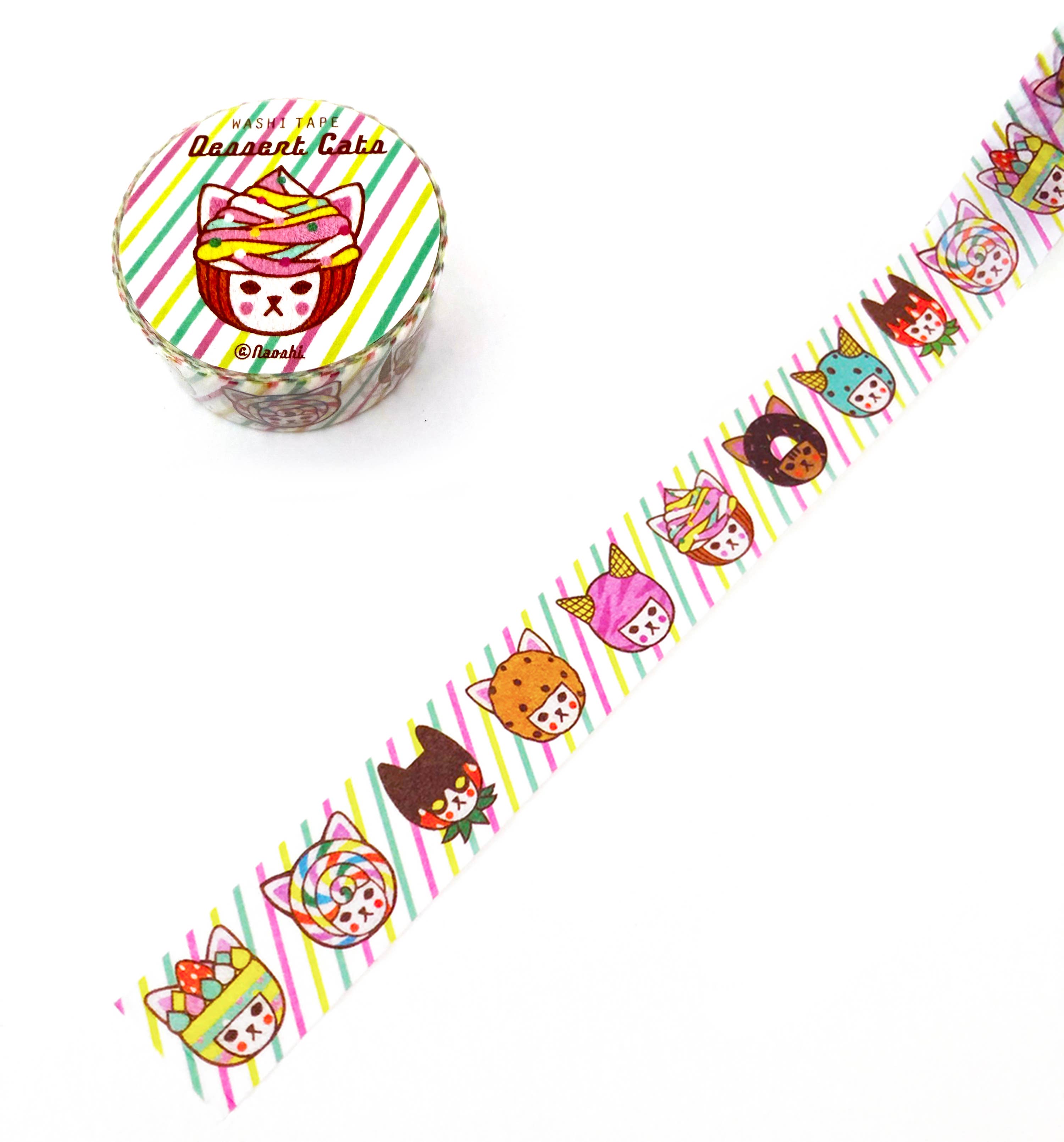 Dessert Cats Washi Tape