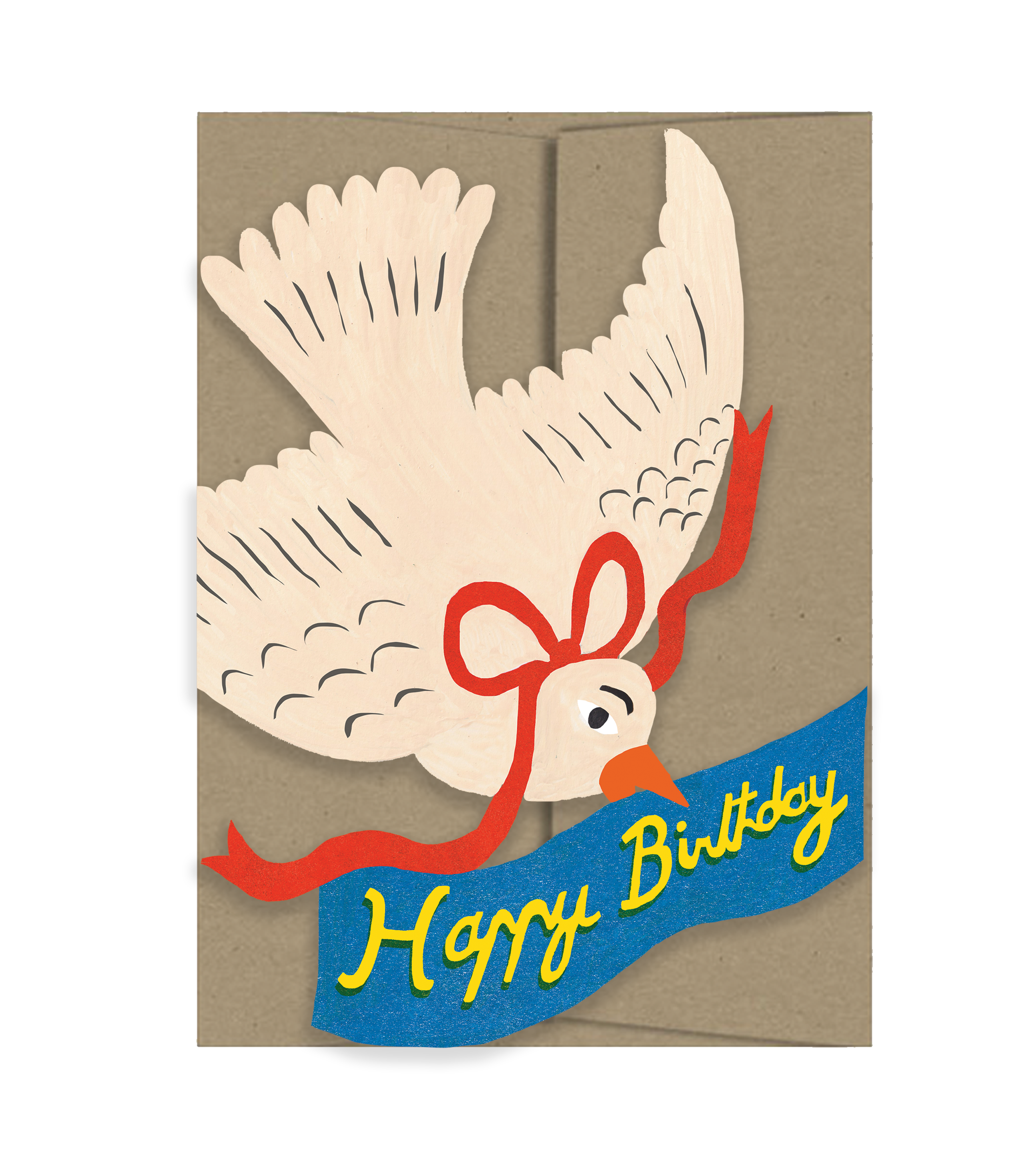 Happy Birthday Bird - Die Cut Card