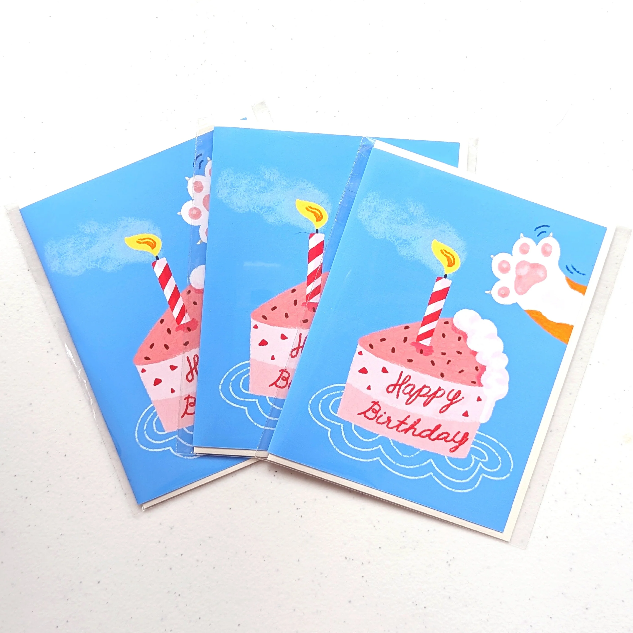 Slice cake Birthday Card