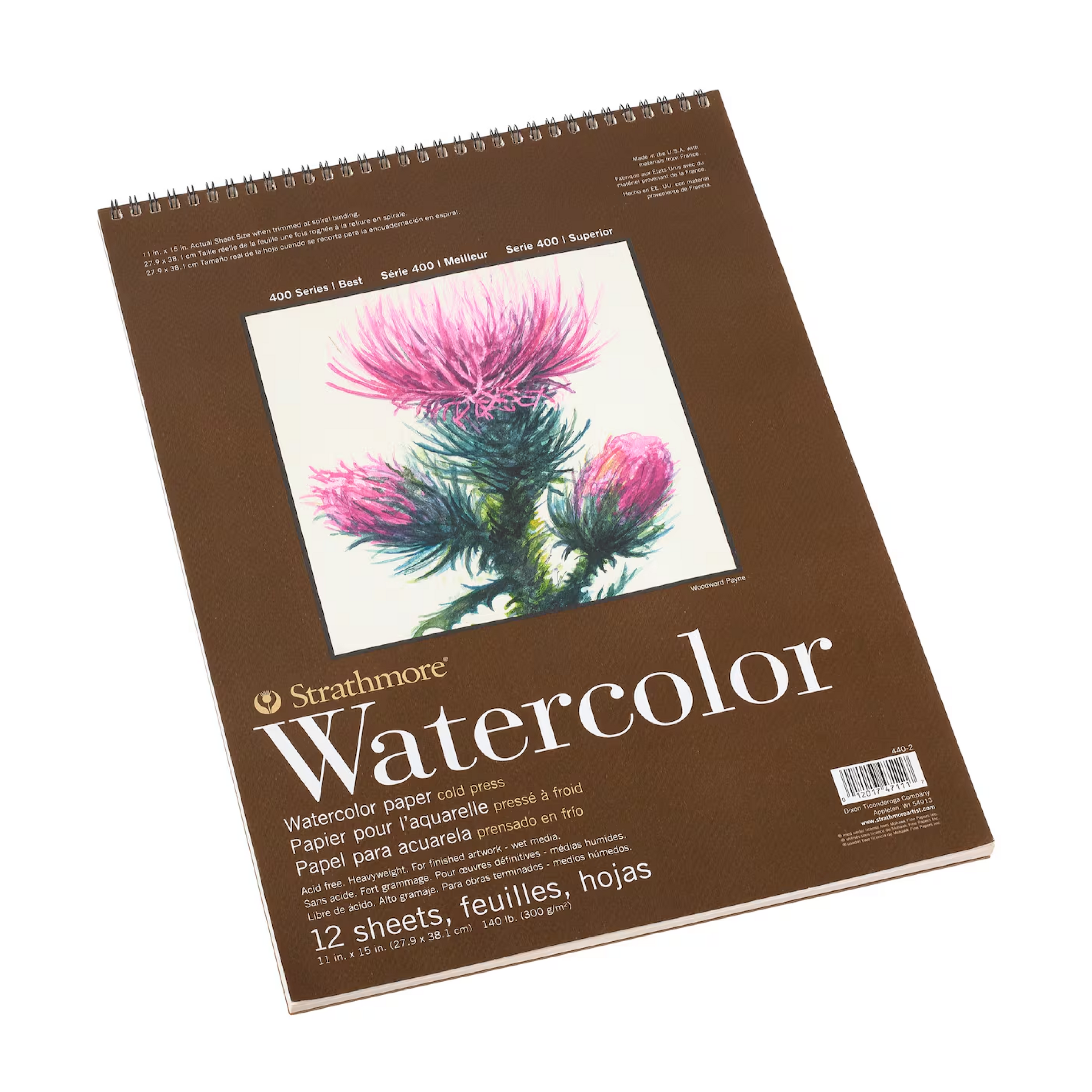 WATERCOLOR COLD PRESS PAD (11X15)