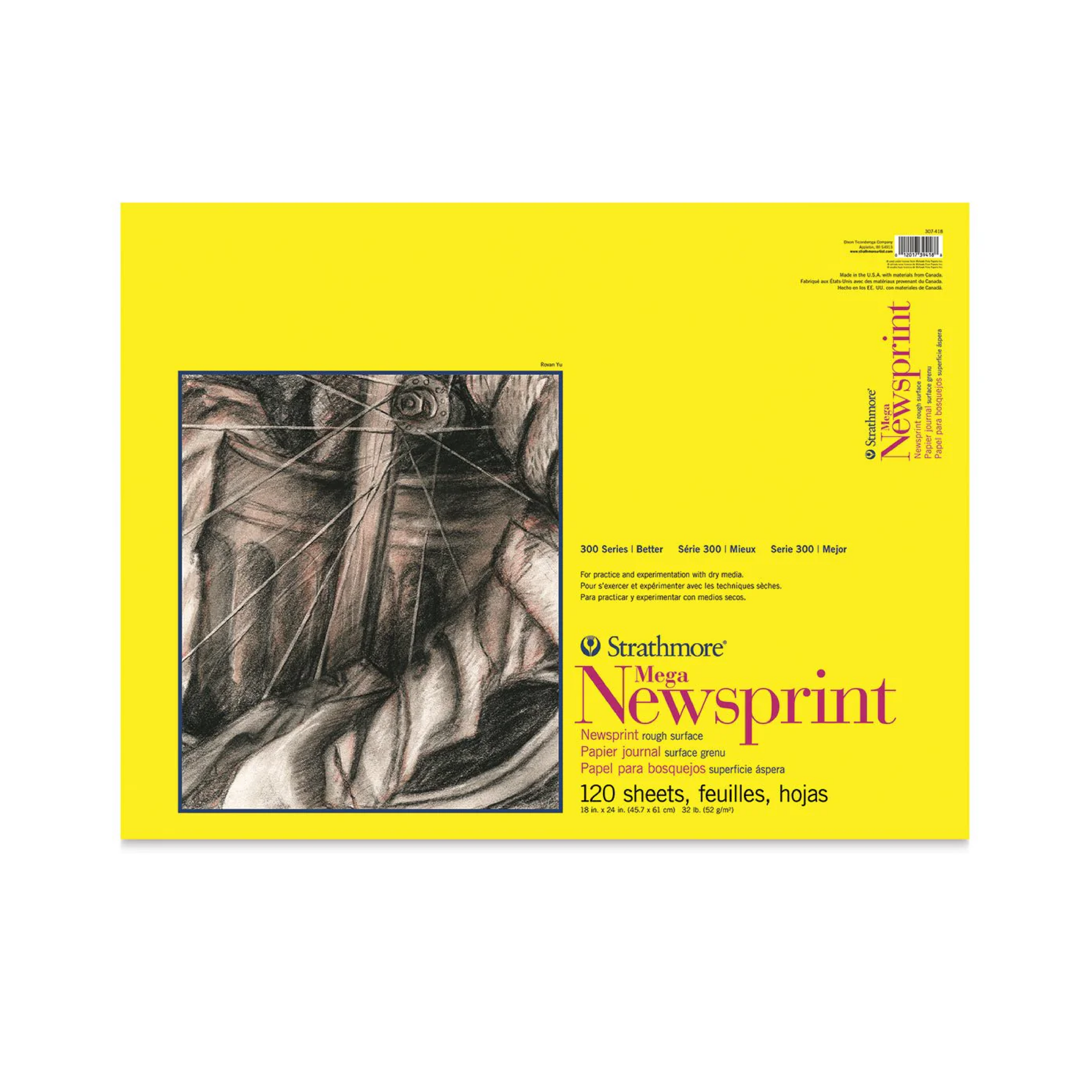 Strathmore Mega 300 Series Newsprint (18X24)