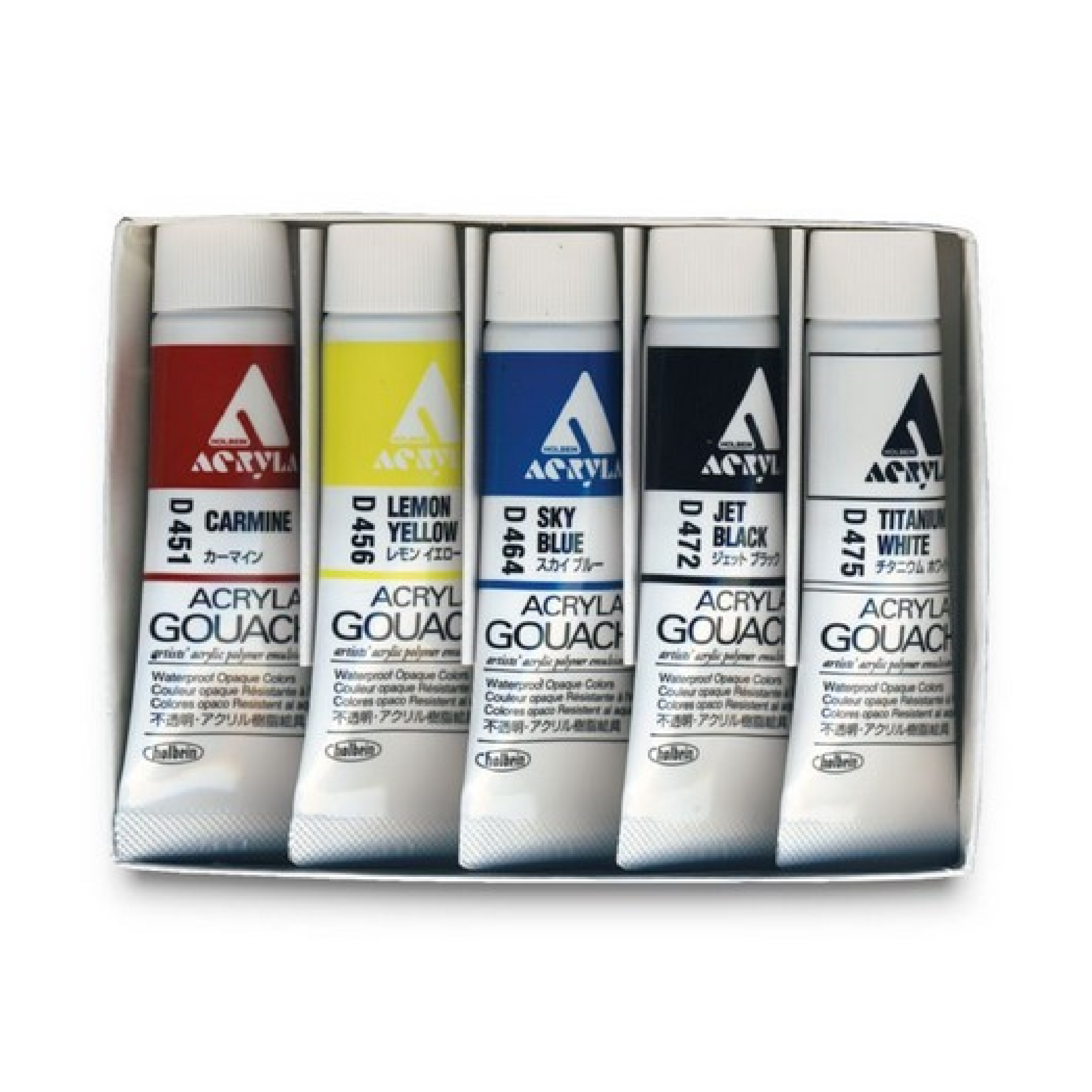 Gouache set 5 primary