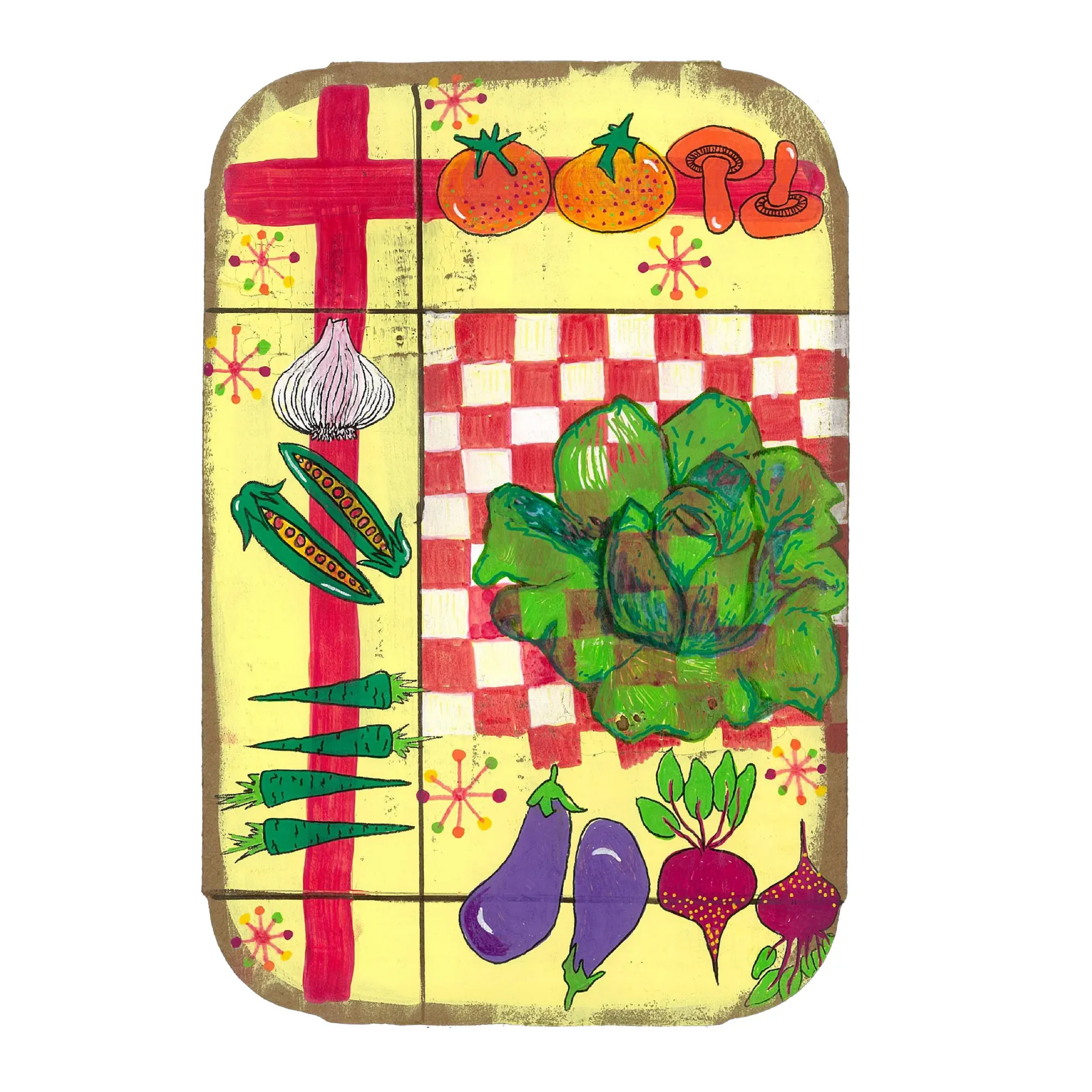 Veggie Picnic Print