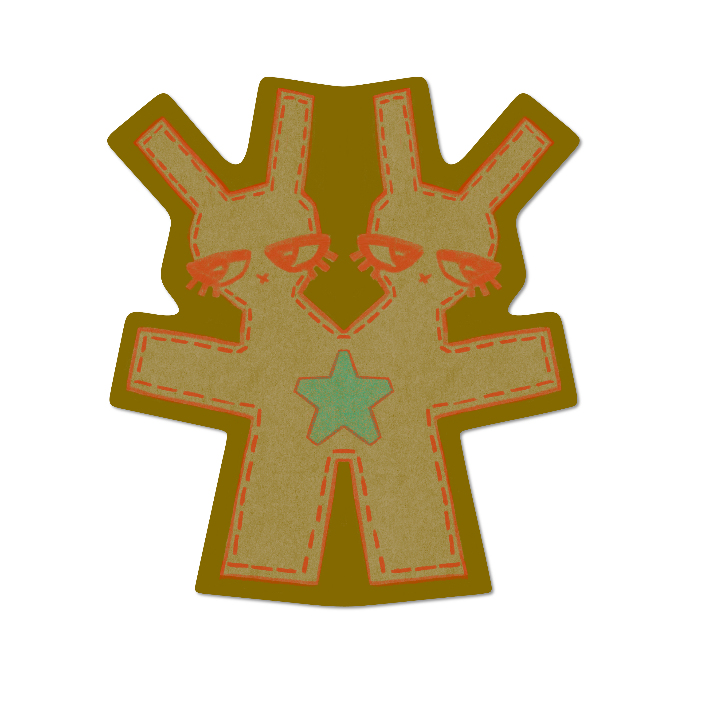 DOUBLE BUNNY! Sticker