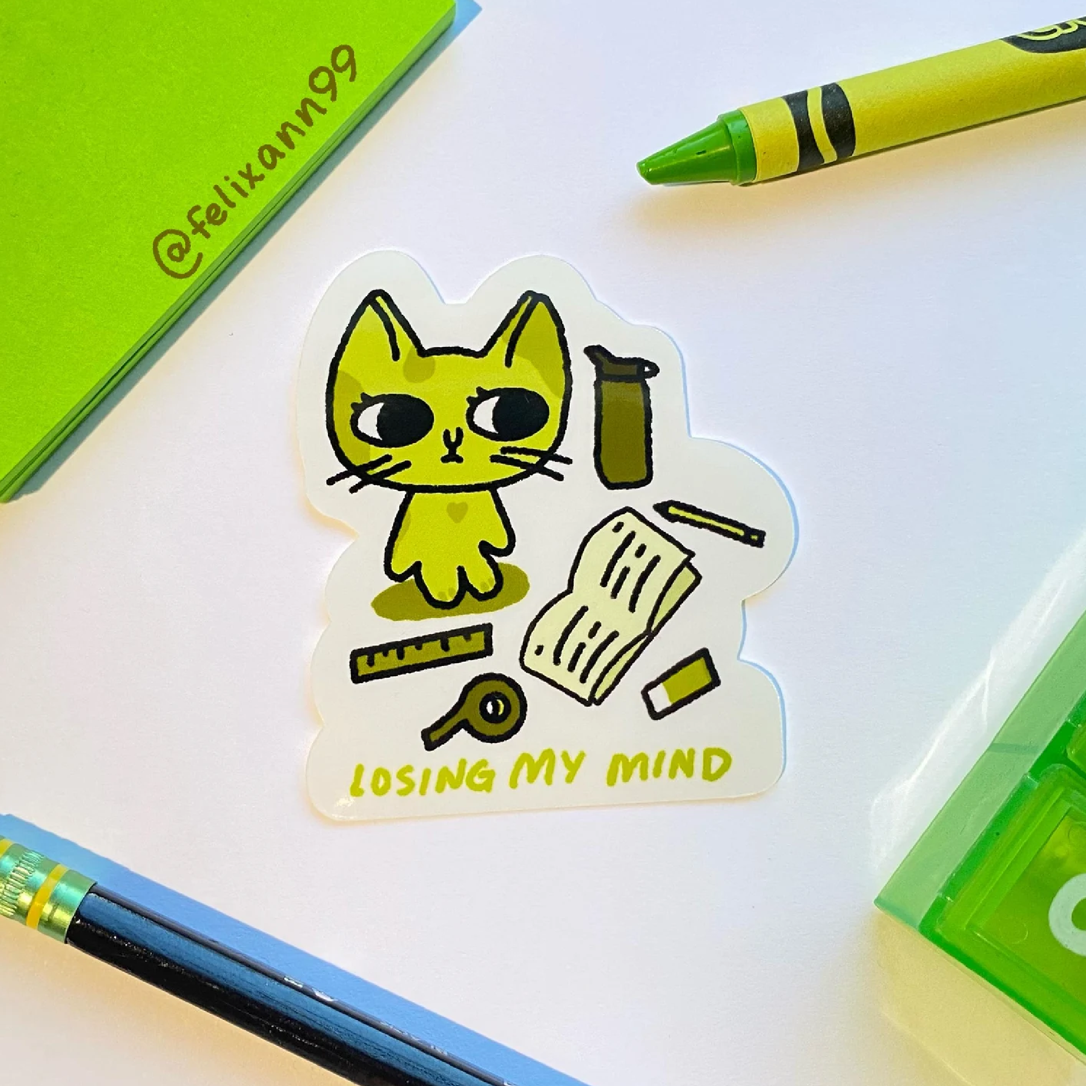 Losing My Mind Sticker