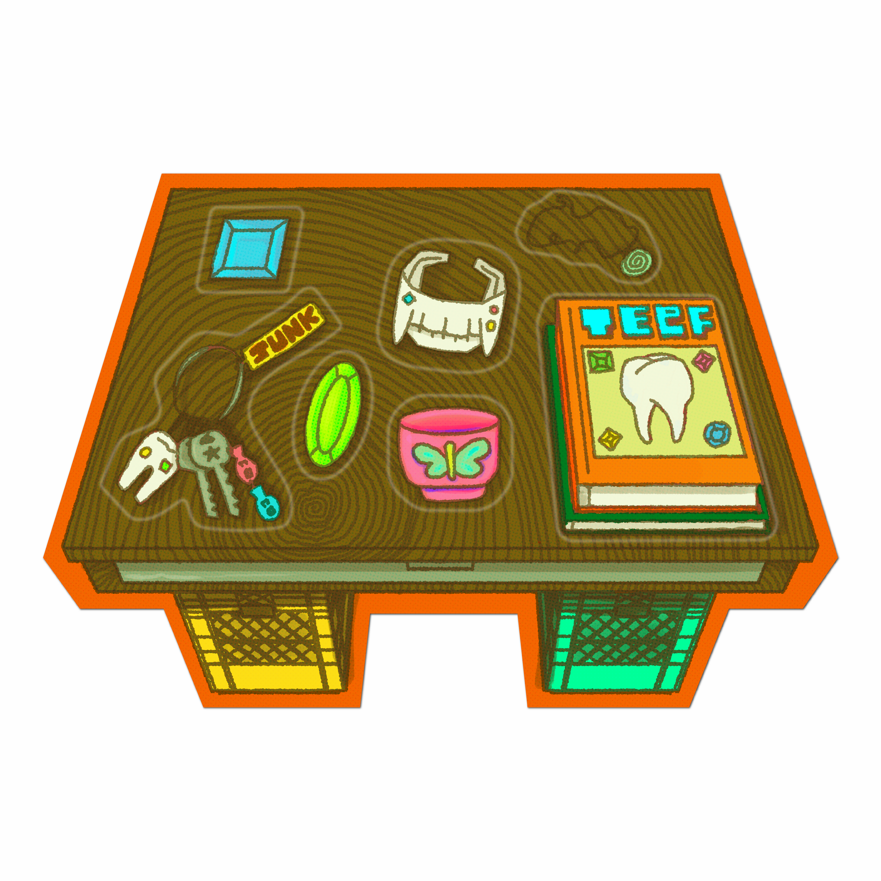 Bedside Table Sticker