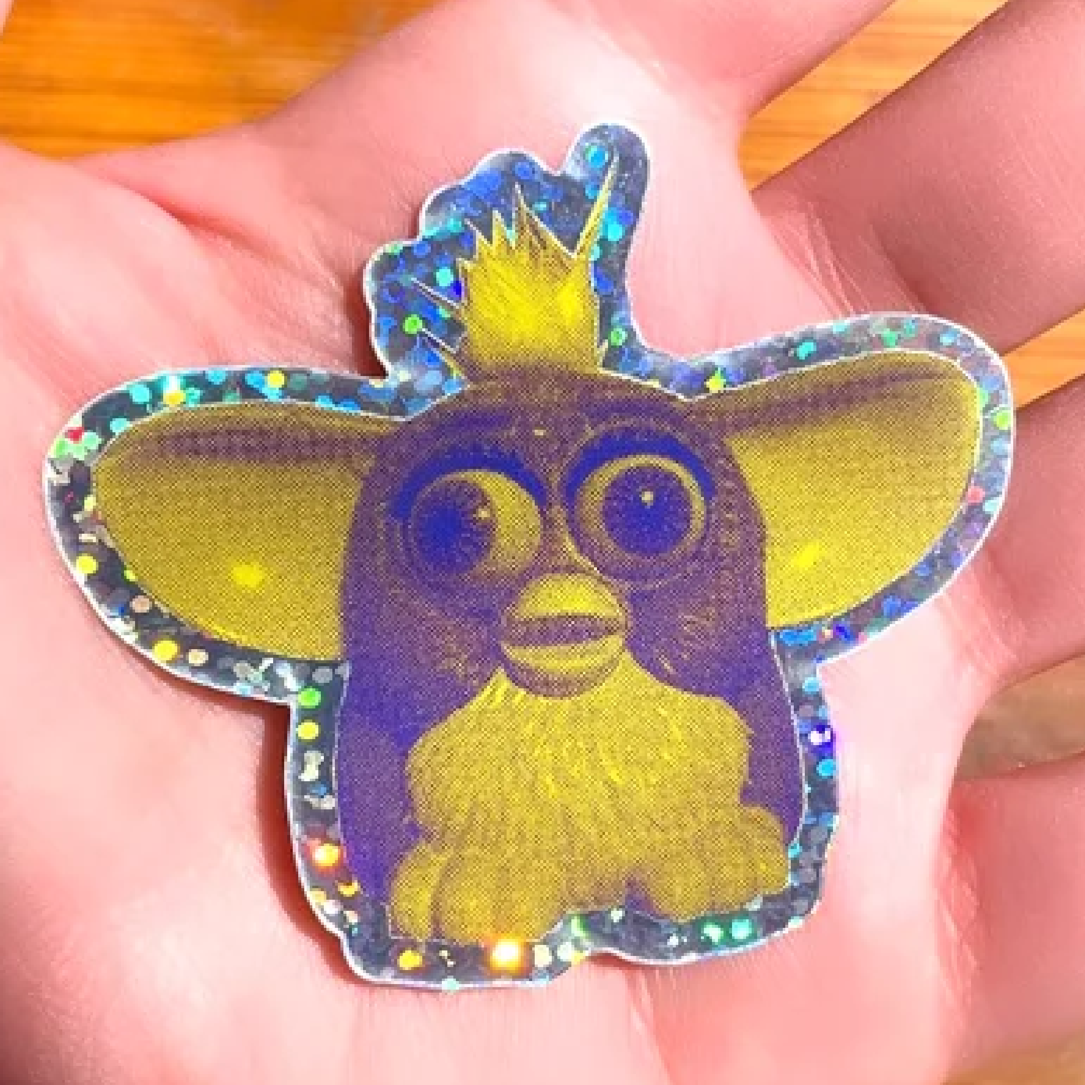 Yellow furby sticker